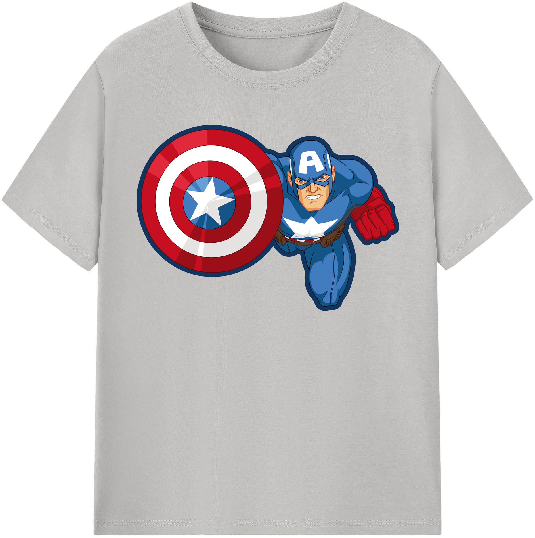 （画像用） アベンジャーズ The Avengers レディースカジュアルプリントTシャツ（綿100％）
