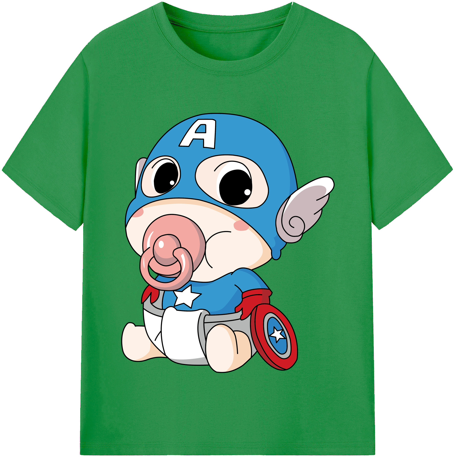 （画像用） アベンジャーズ The Avengers レディースカジュアルプリントTシャツ（綿100％）