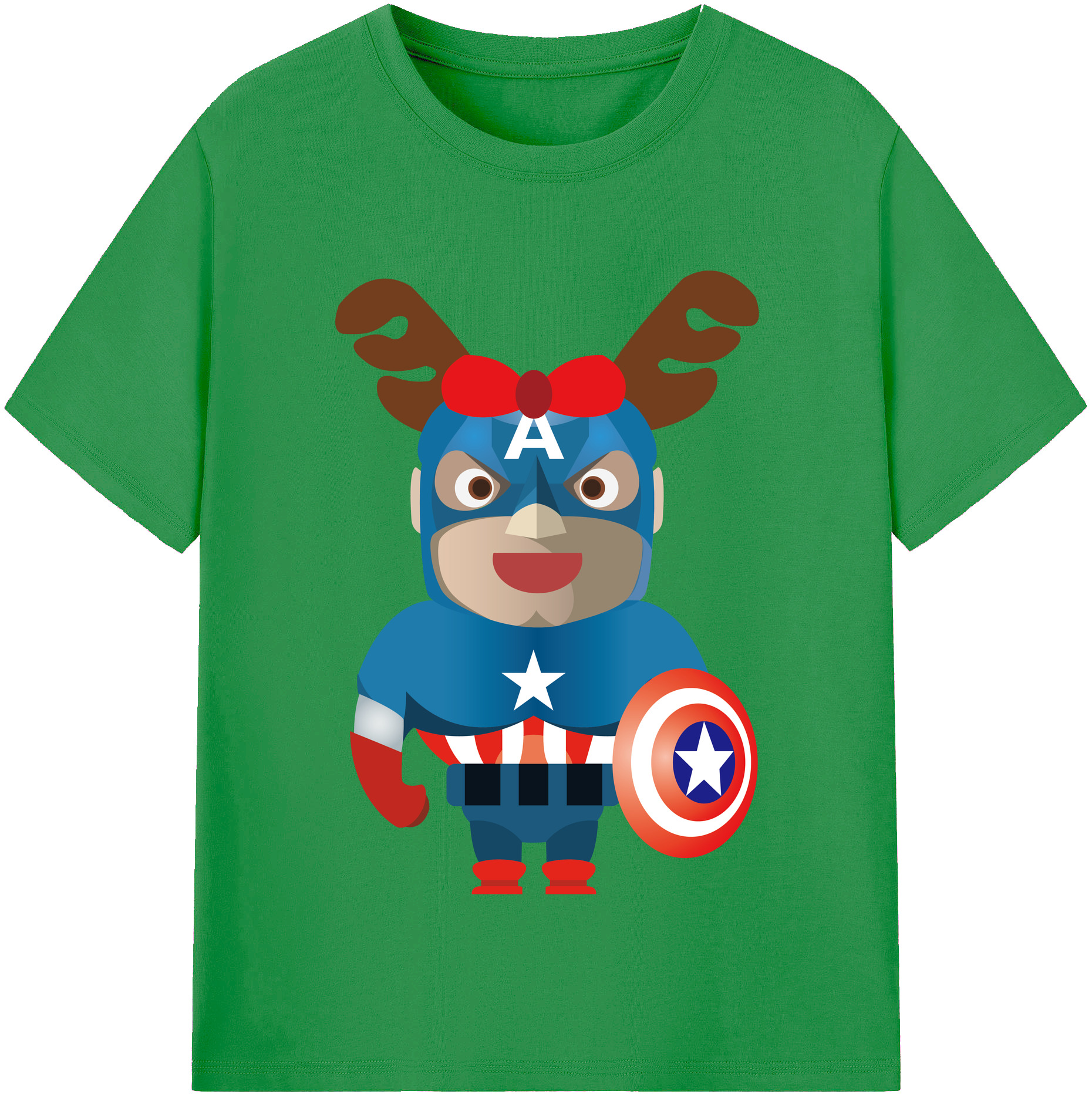 （画像用） アベンジャーズ The Avengers レディースカジュアルプリントTシャツ（綿100％）