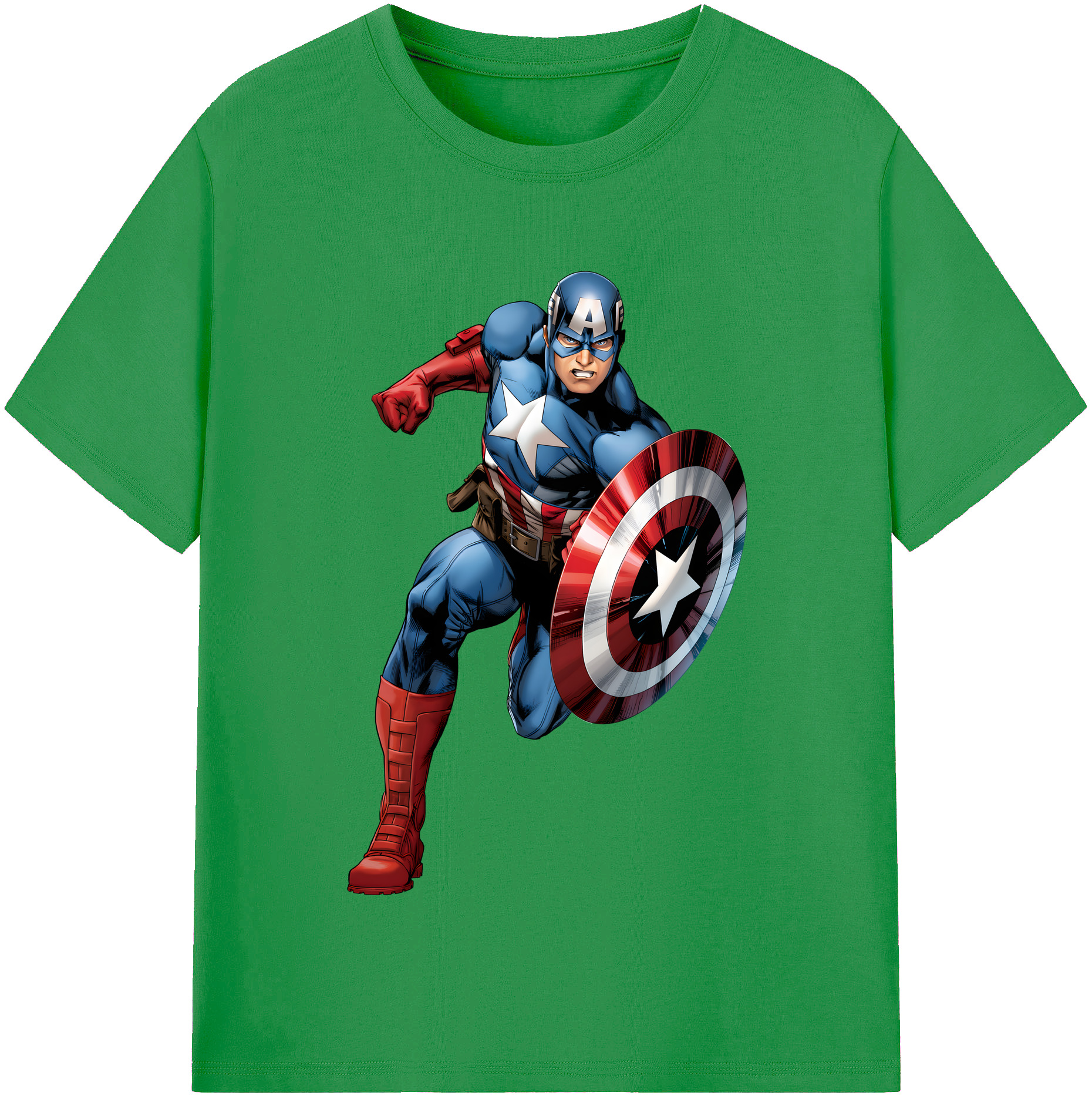 （画像用） アベンジャーズ The Avengers レディースカジュアルプリントTシャツ（綿100％）