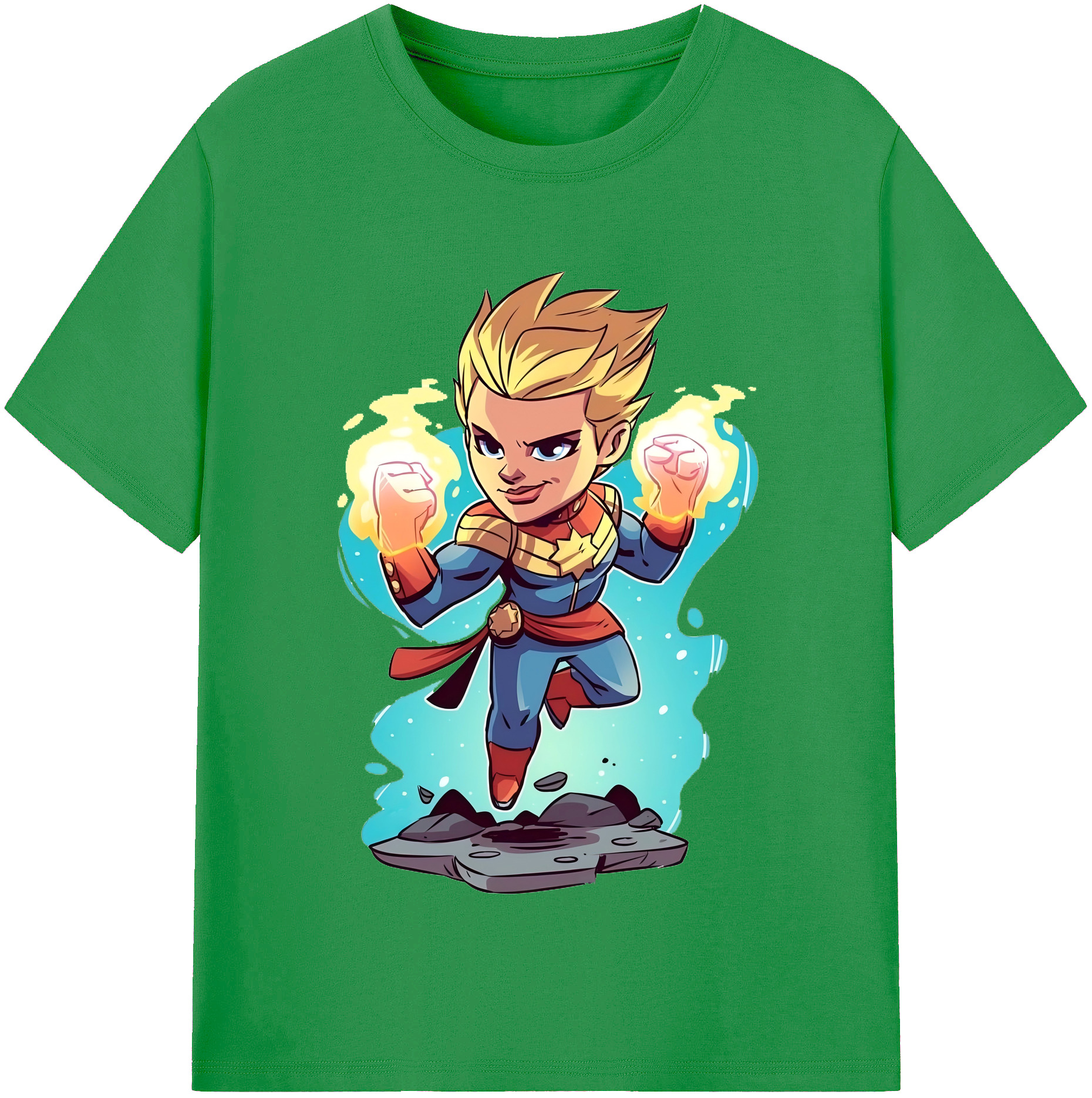（画像用） アベンジャーズ The Avengers レディースカジュアルプリントTシャツ（綿100％）