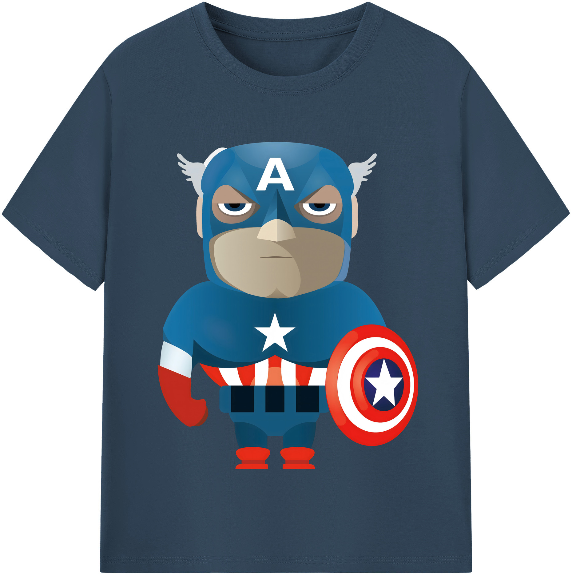 （画像用） アベンジャーズ The Avengers レディースカジュアルプリントTシャツ（綿100％）