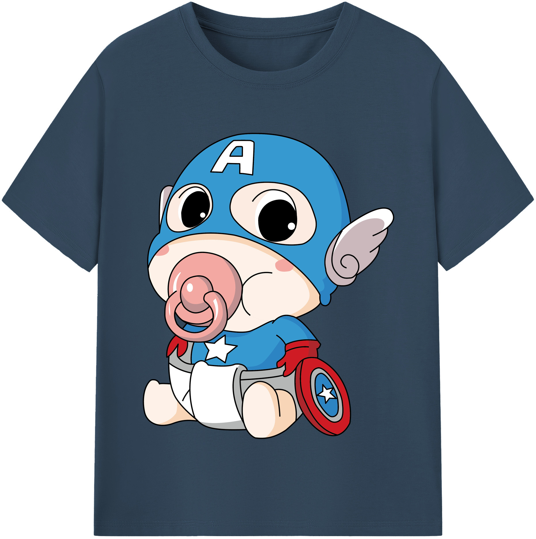 （画像用） アベンジャーズ The Avengers レディースカジュアルプリントTシャツ（綿100％）