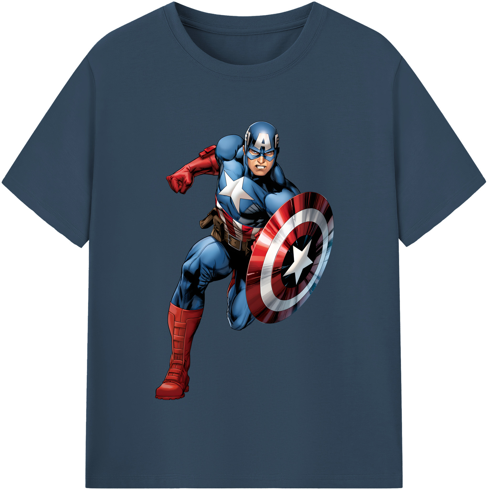 （画像用） アベンジャーズ The Avengers レディースカジュアルプリントTシャツ（綿100％）