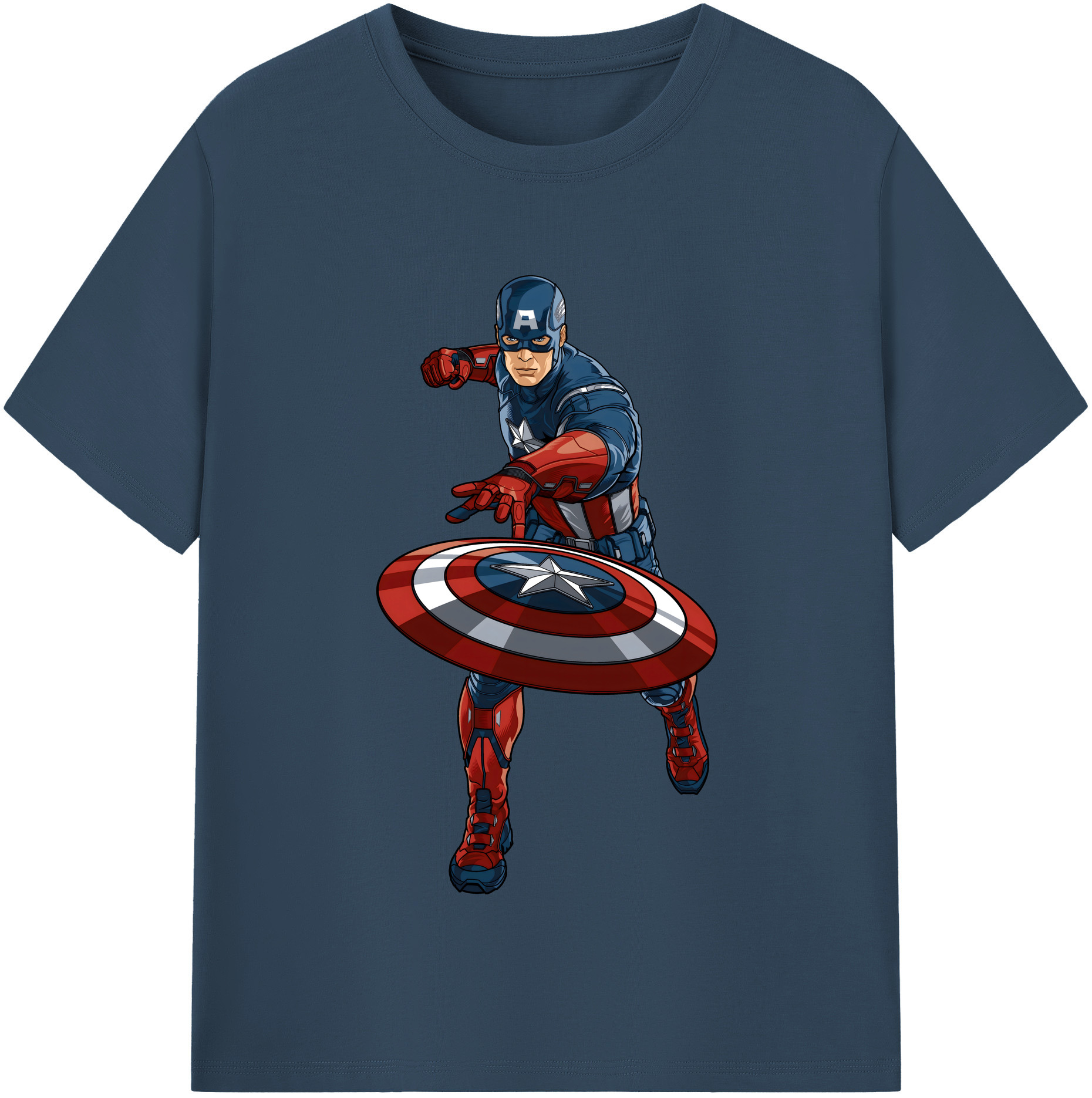 （画像用） アベンジャーズ The Avengers レディースカジュアルプリントTシャツ（綿100％）