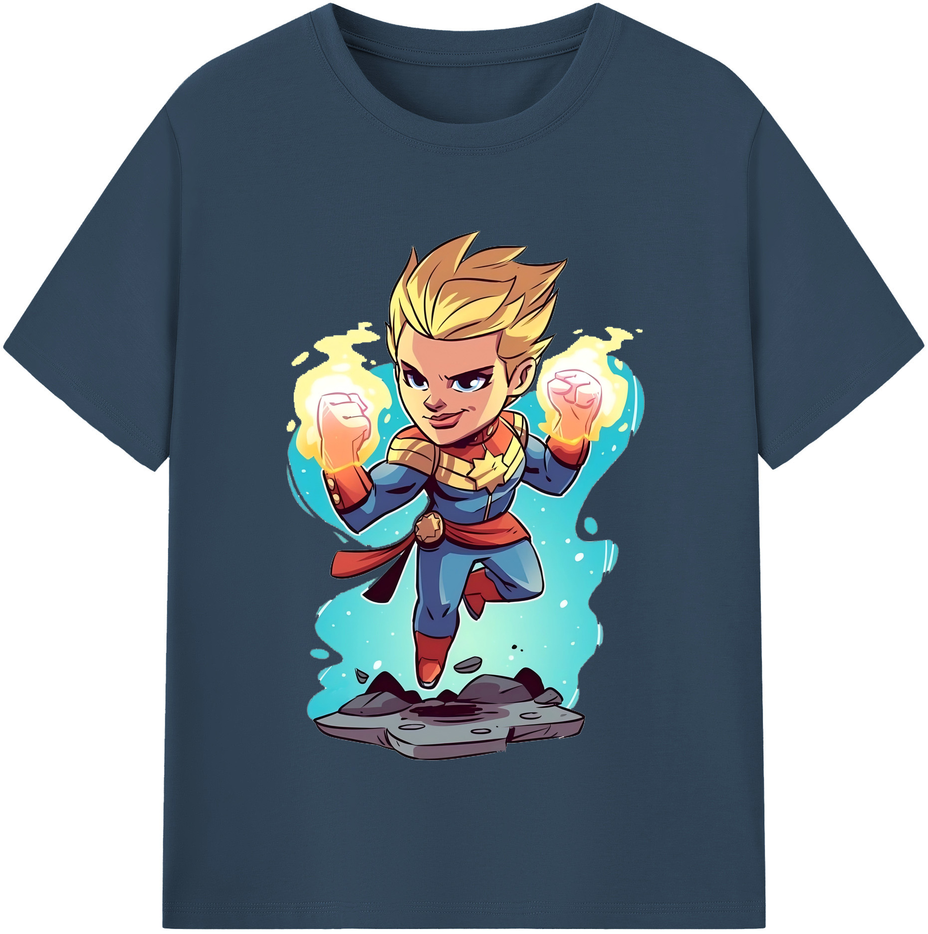 （画像用） アベンジャーズ The Avengers レディースカジュアルプリントTシャツ（綿100％）