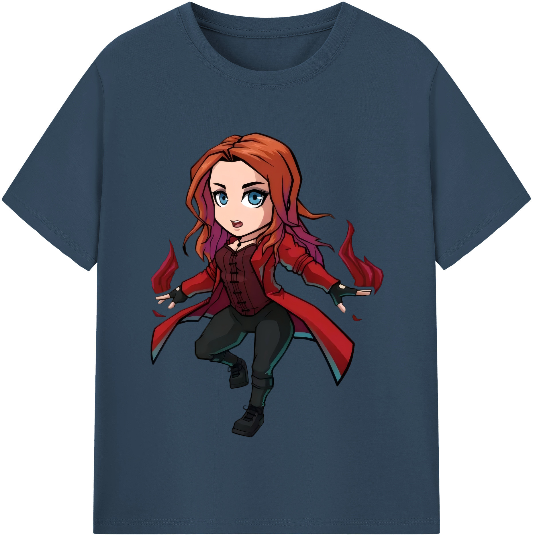 （画像用） アベンジャーズ The Avengers レディースカジュアルプリントTシャツ（綿100％）