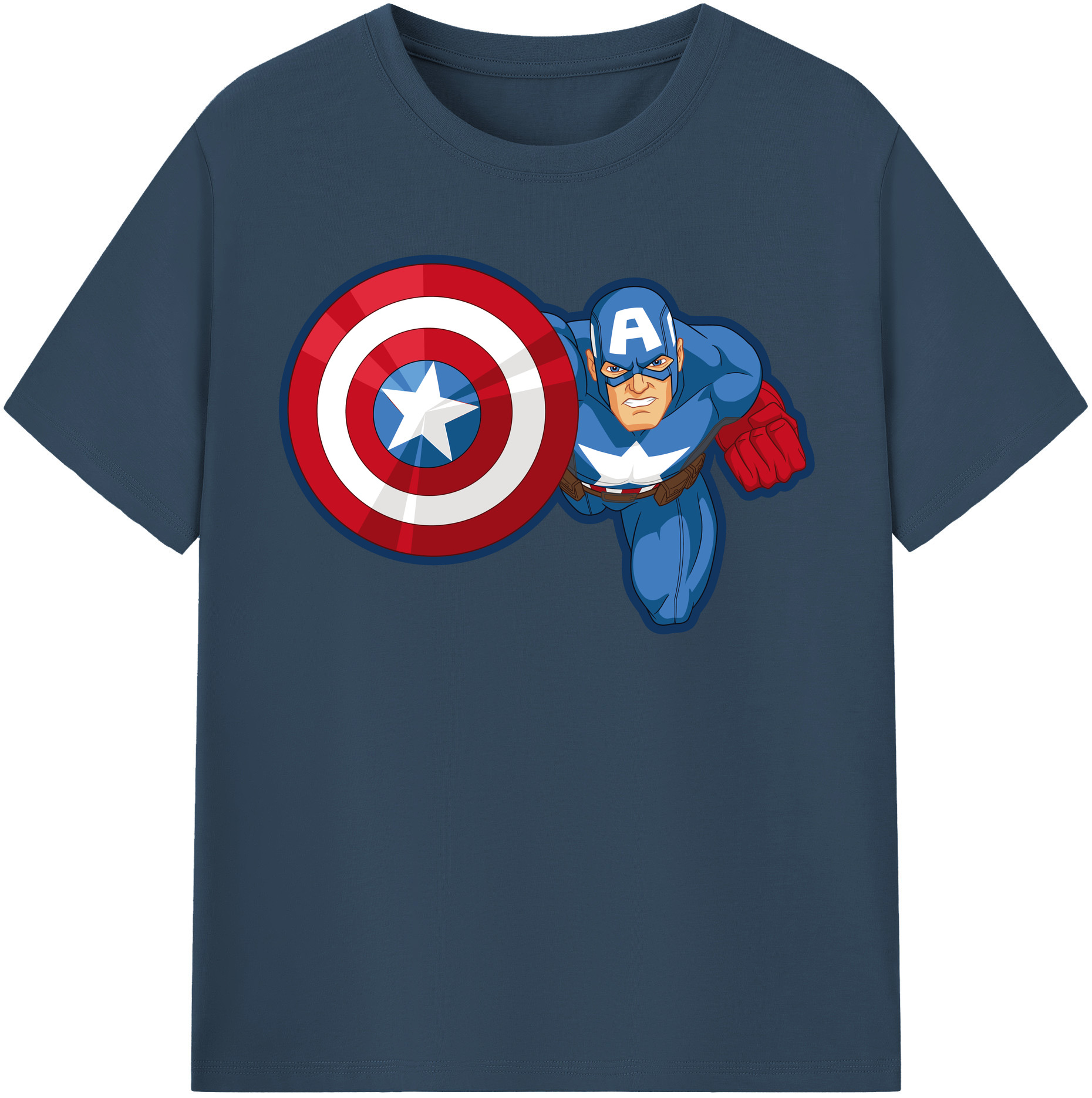 （画像用） アベンジャーズ The Avengers レディースカジュアルプリントTシャツ（綿100％）