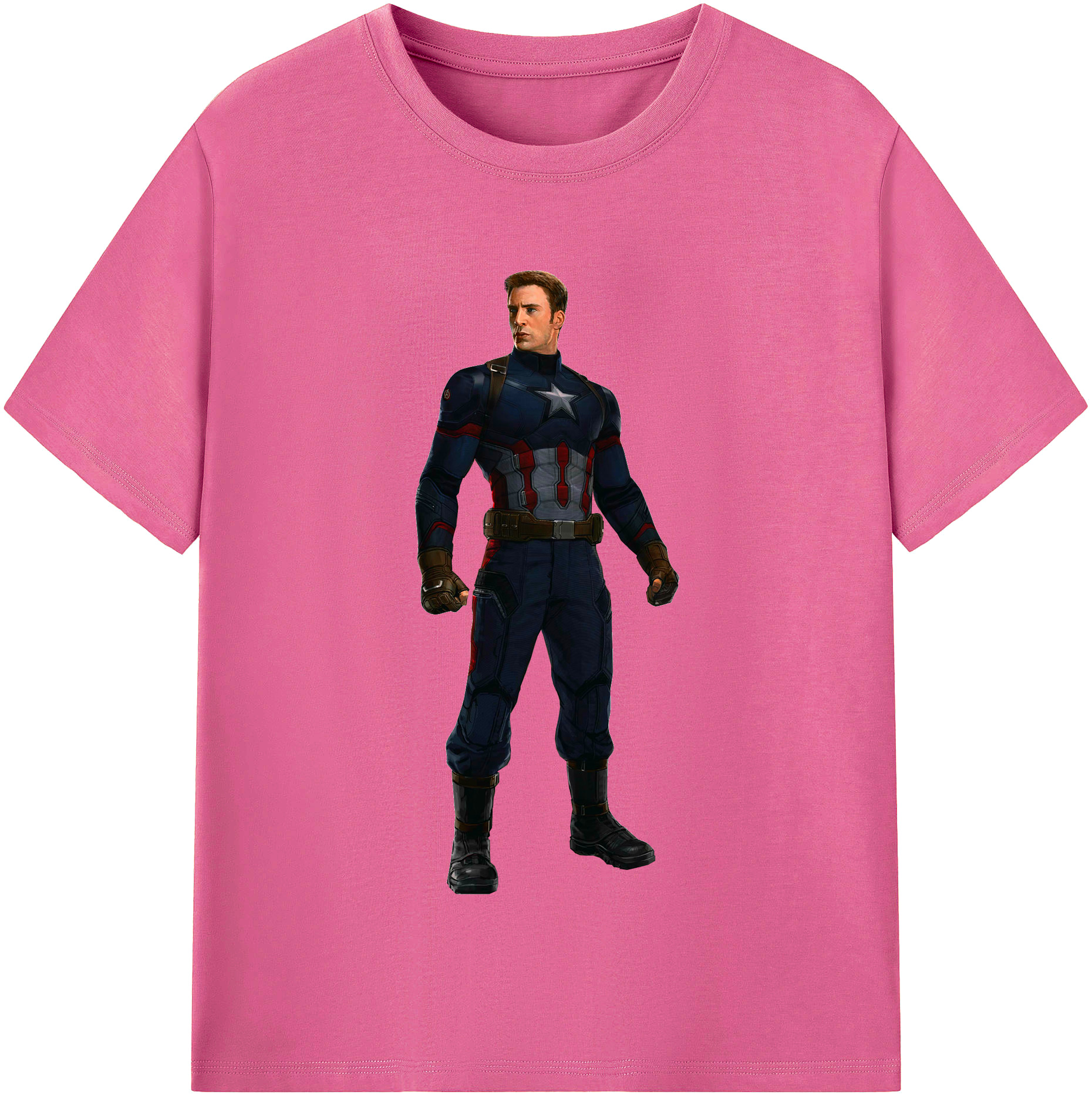（画像用） アベンジャーズ The Avengers レディースカジュアルプリントTシャツ（綿100％）