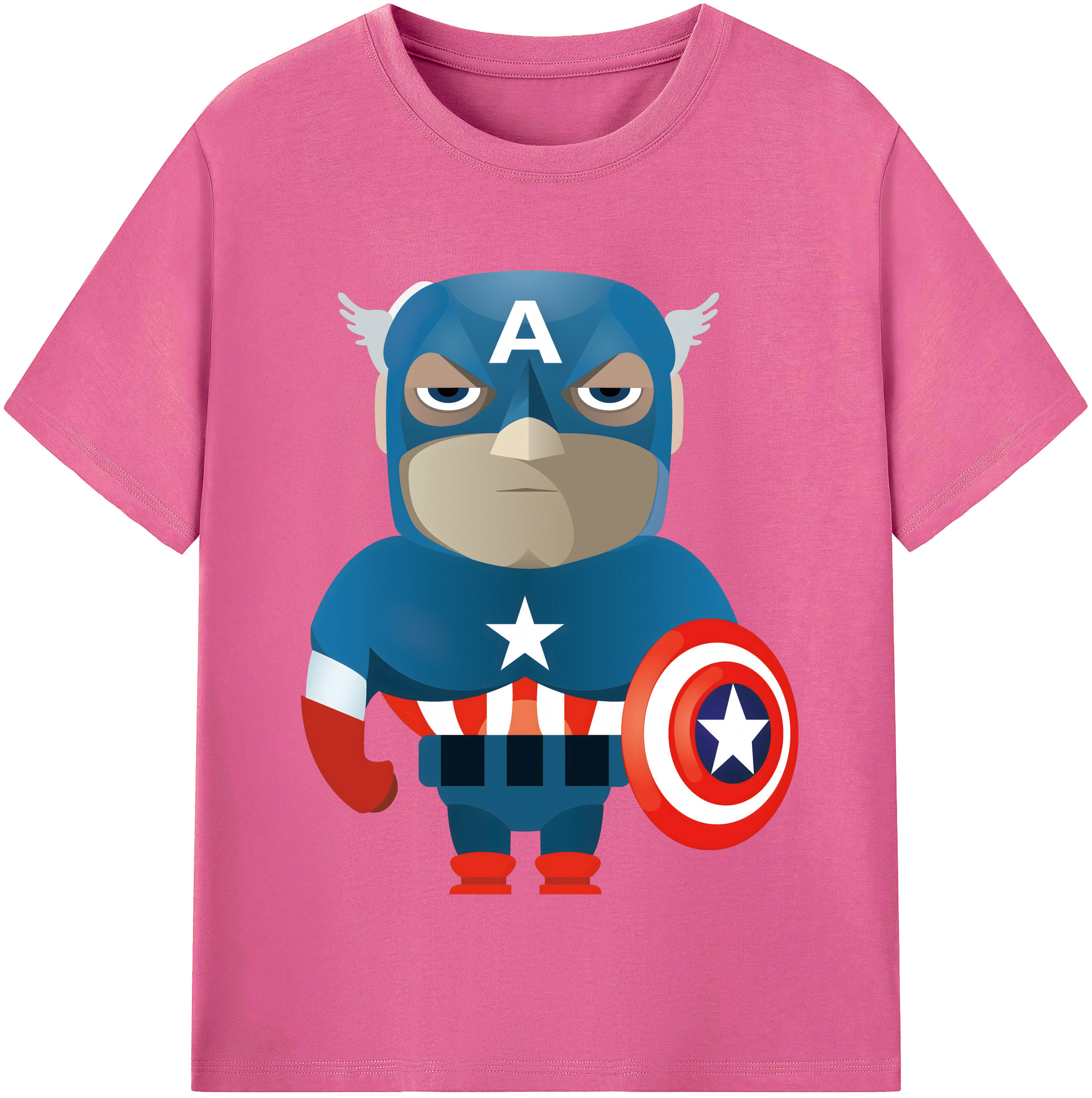 （画像用） アベンジャーズ The Avengers レディースカジュアルプリントTシャツ（綿100％）