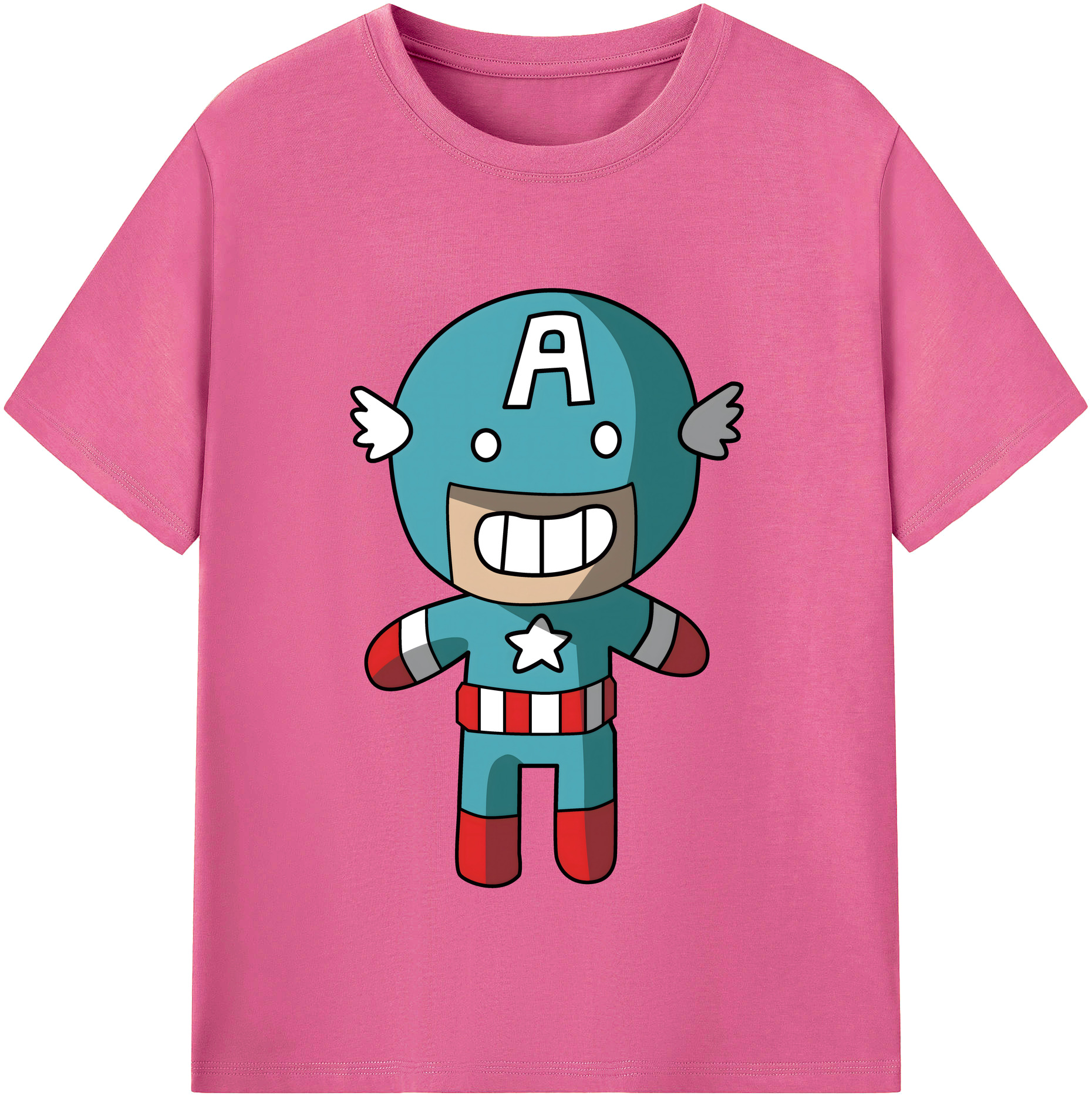 （画像用） アベンジャーズ The Avengers レディースカジュアルプリントTシャツ（綿100％）