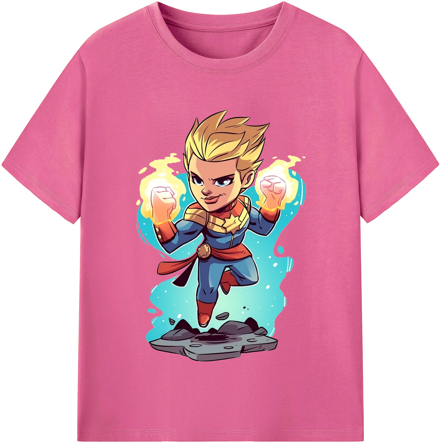 （画像用） アベンジャーズ The Avengers レディースカジュアルプリントTシャツ（綿100％）