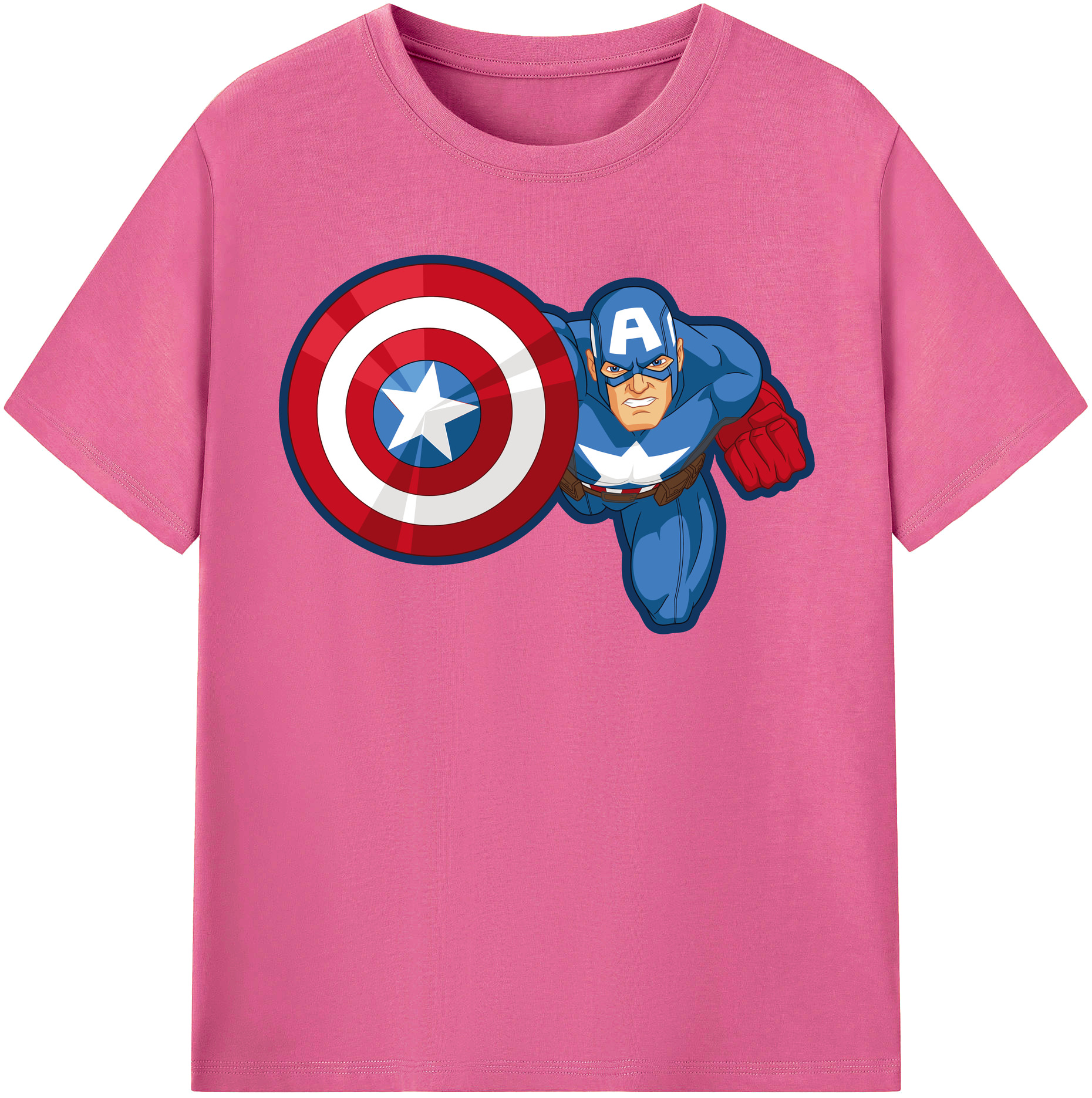 （画像用） アベンジャーズ The Avengers レディースカジュアルプリントTシャツ（綿100％）