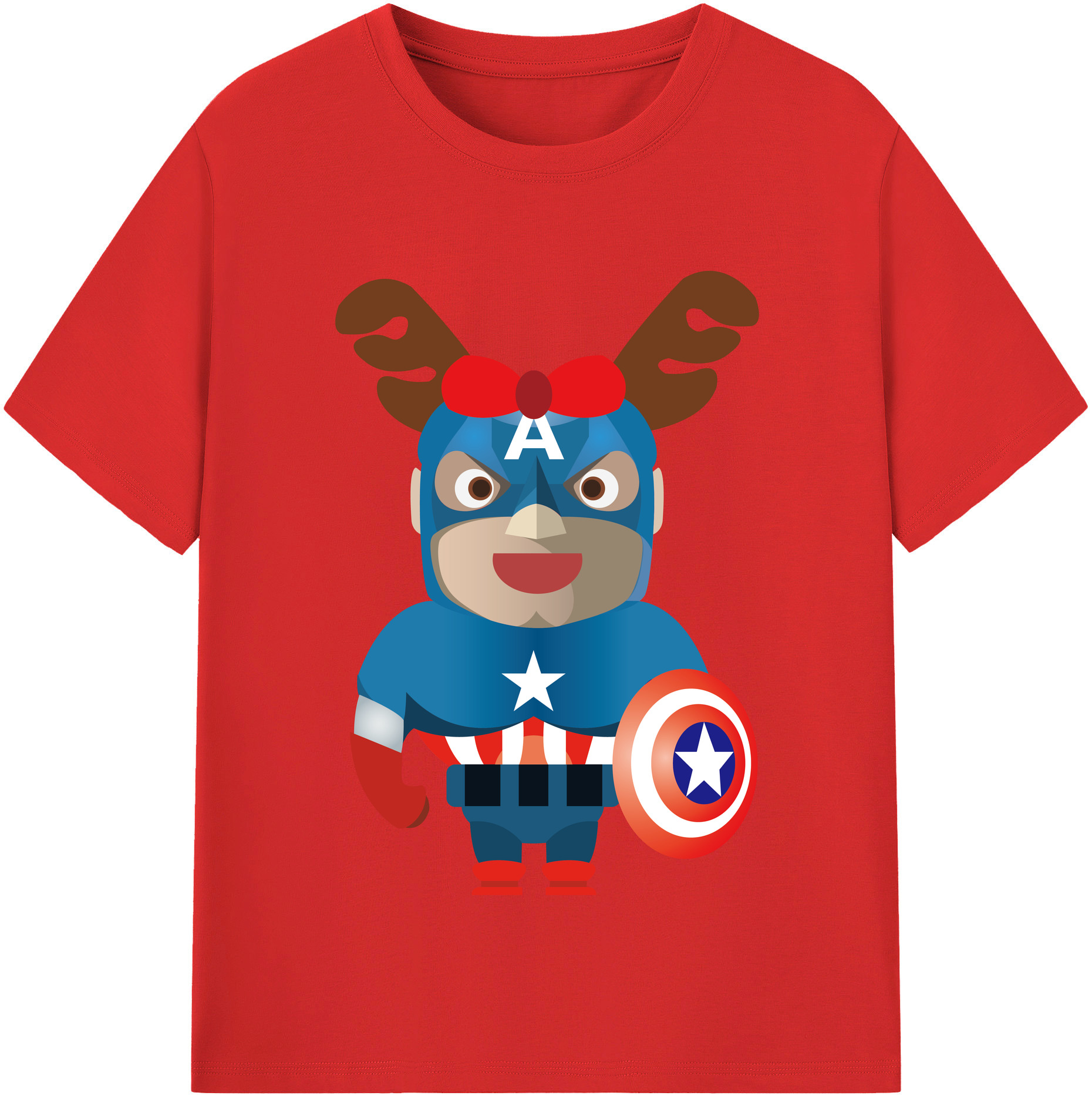 （画像用） アベンジャーズ The Avengers レディースカジュアルプリントTシャツ（綿100％）