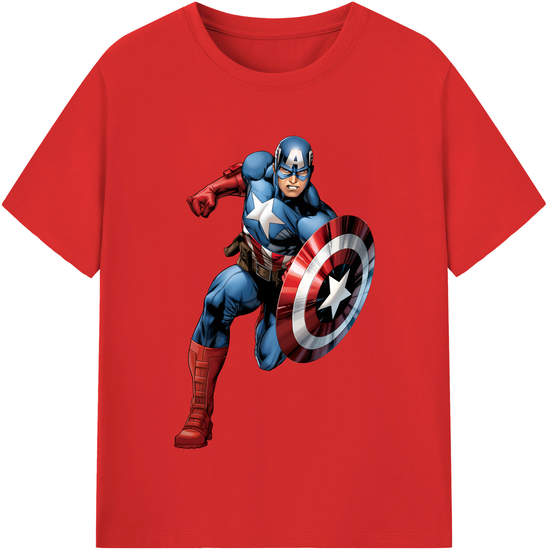 （画像用） アベンジャーズ The Avengers レディースカジュアルプリントTシャツ（綿100％）