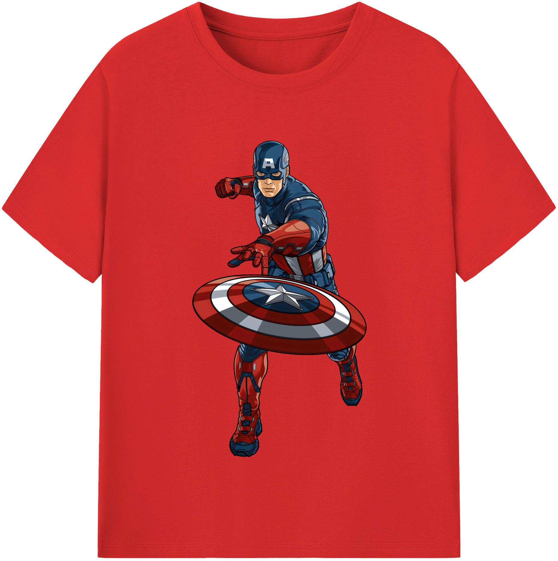 （画像用） アベンジャーズ The Avengers レディースカジュアルプリントTシャツ（綿100％）