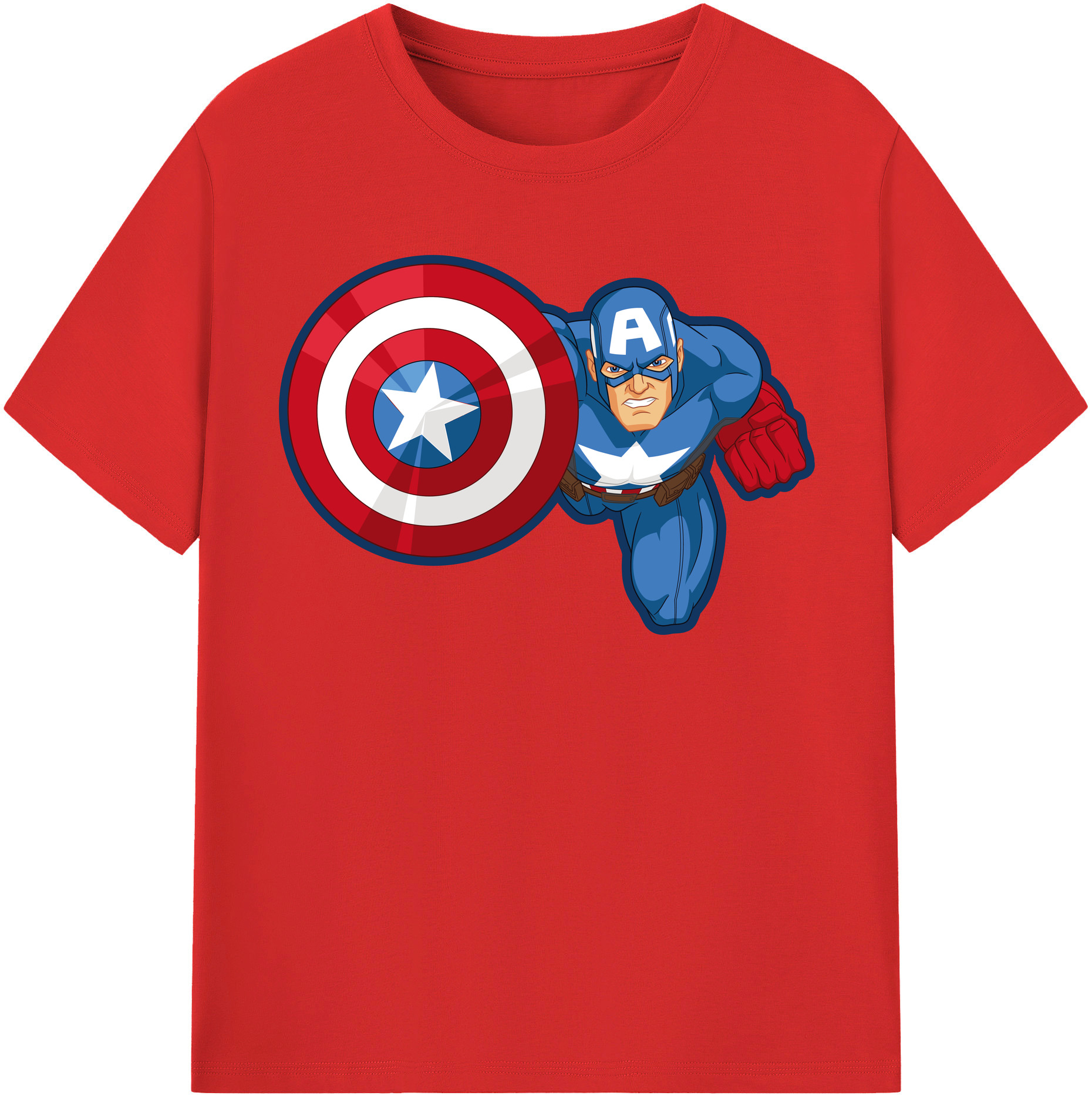 （画像用） アベンジャーズ The Avengers レディースカジュアルプリントTシャツ（綿100％）