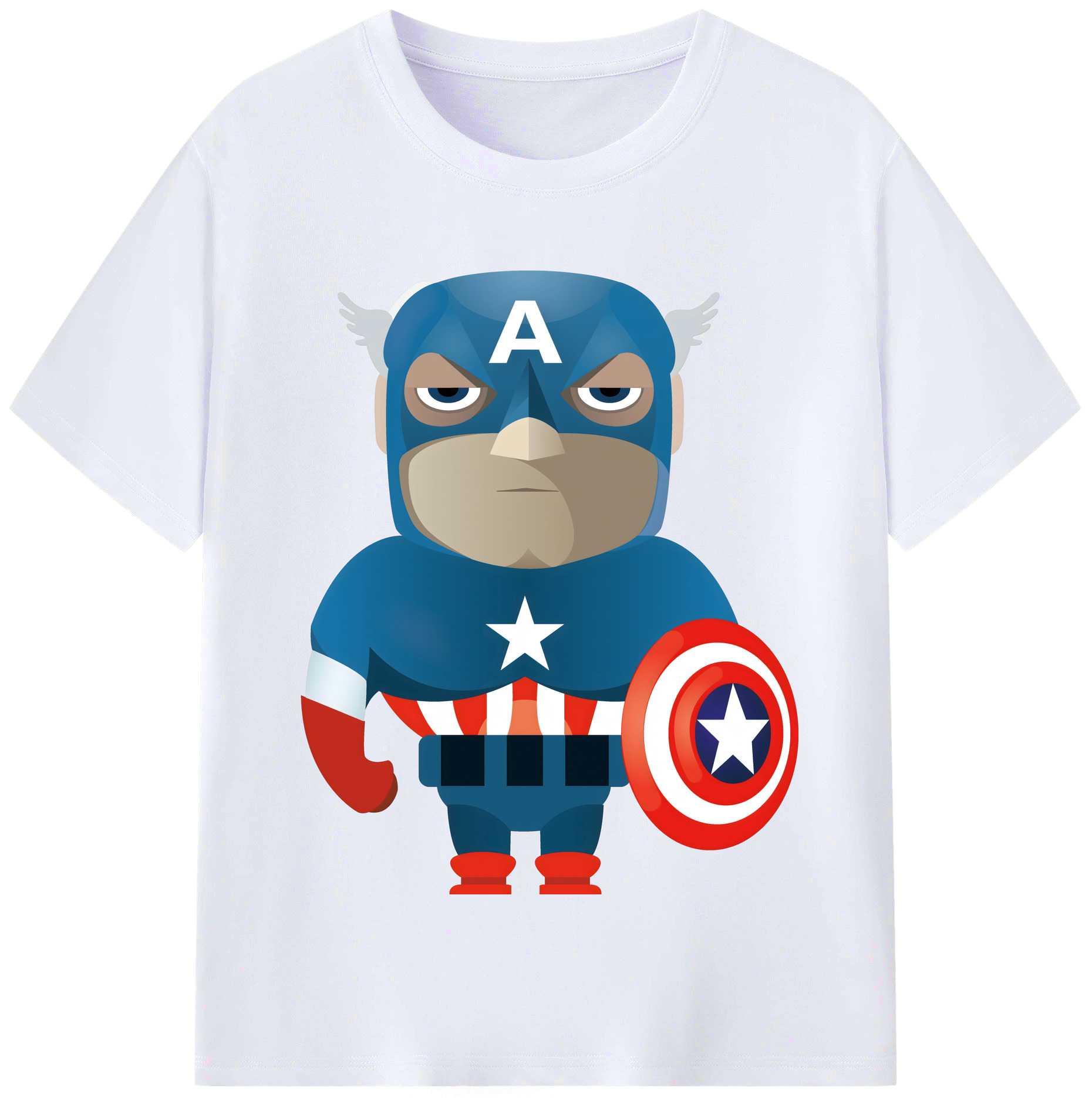 （画像用） アベンジャーズ The Avengers レディースカジュアルプリントTシャツ（綿100％）