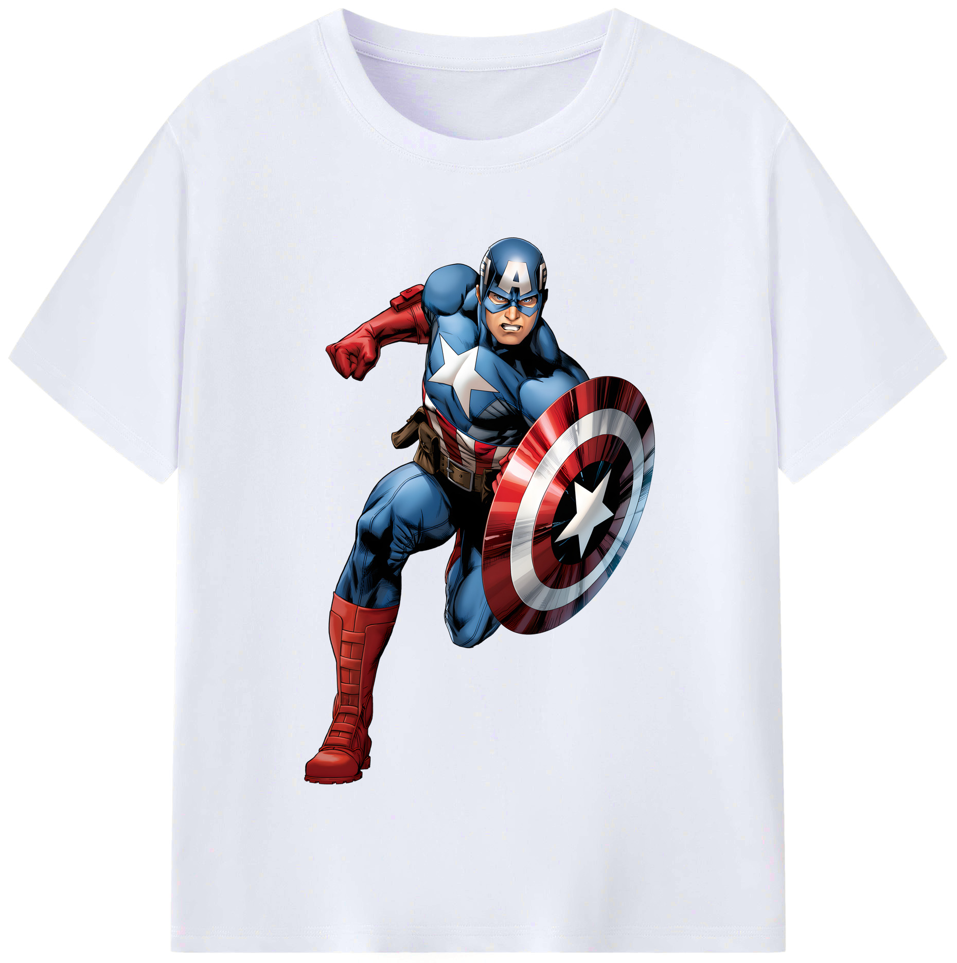 （画像用） アベンジャーズ The Avengers レディースカジュアルプリントTシャツ（綿100％）