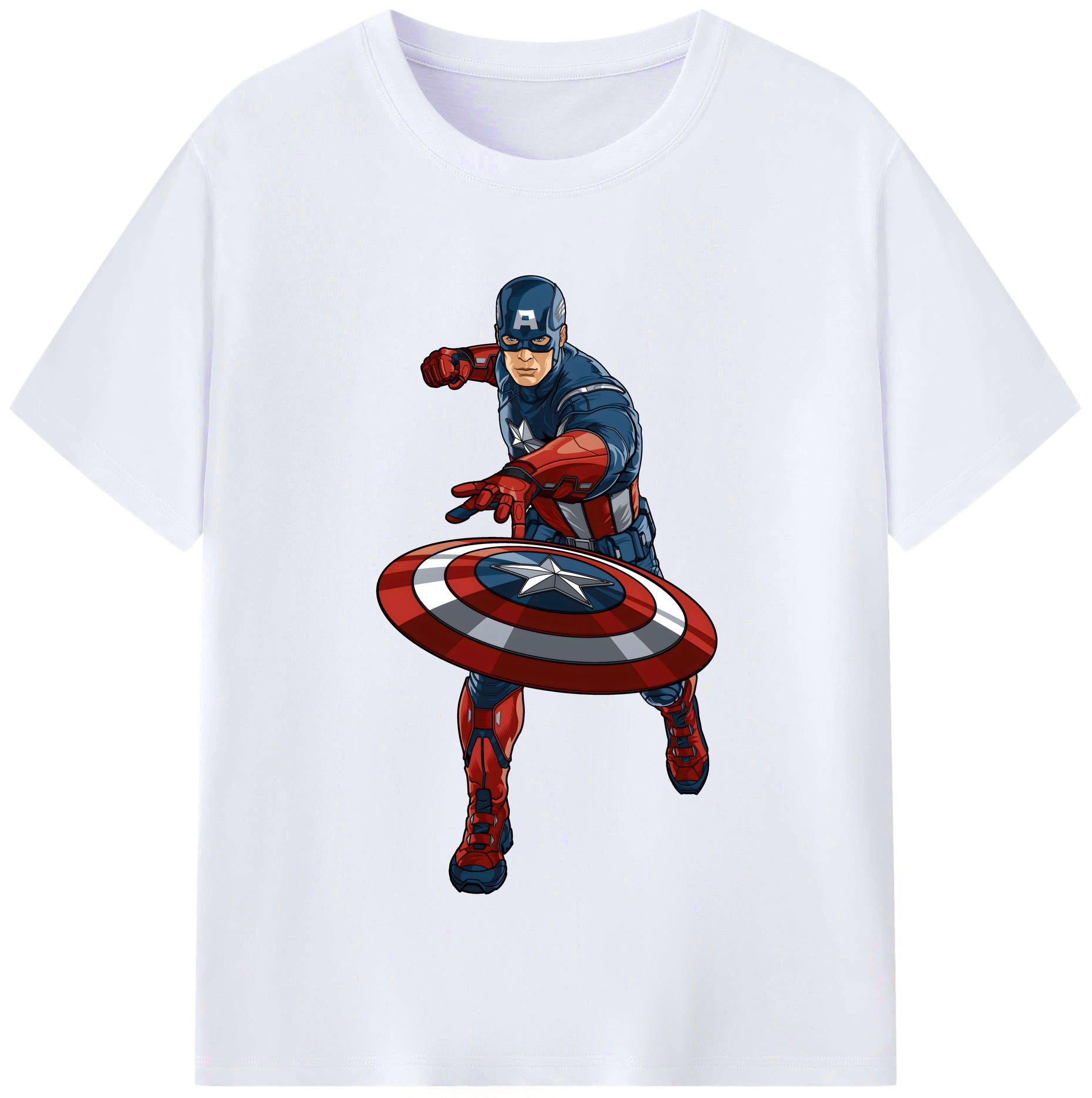 （画像用） アベンジャーズ The Avengers レディースカジュアルプリントTシャツ（綿100％）