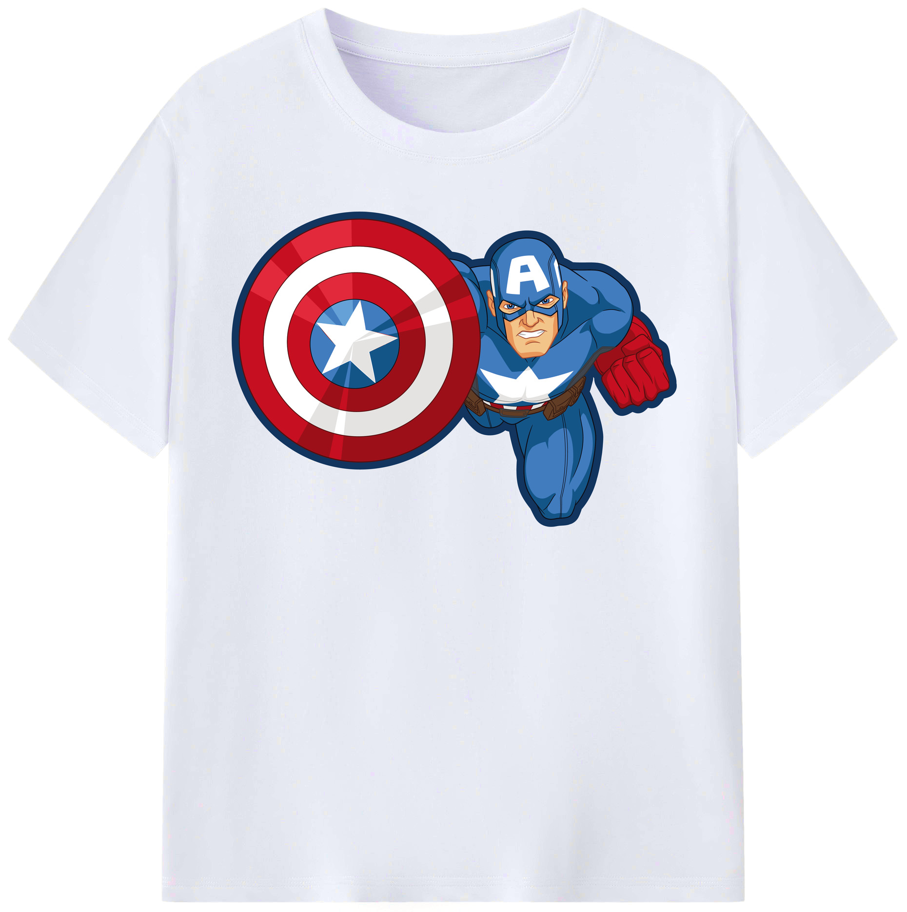 （画像用） アベンジャーズ The Avengers レディースカジュアルプリントTシャツ（綿100％）