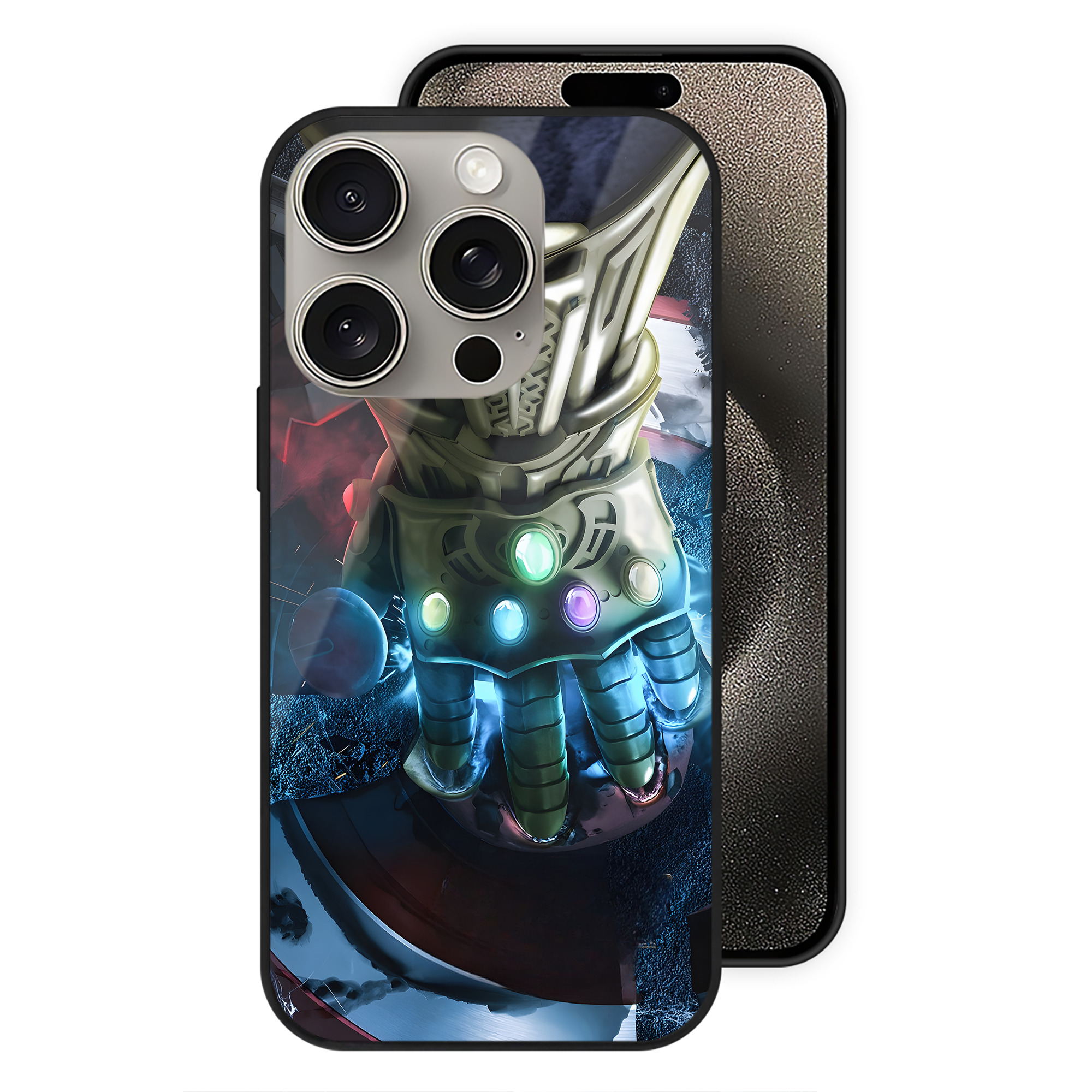 （画像用） アベンジャーズ The Avengers 【iPhone15Pro対応】スマホケース 耐衝撃＆黄変防止 背面ガラス