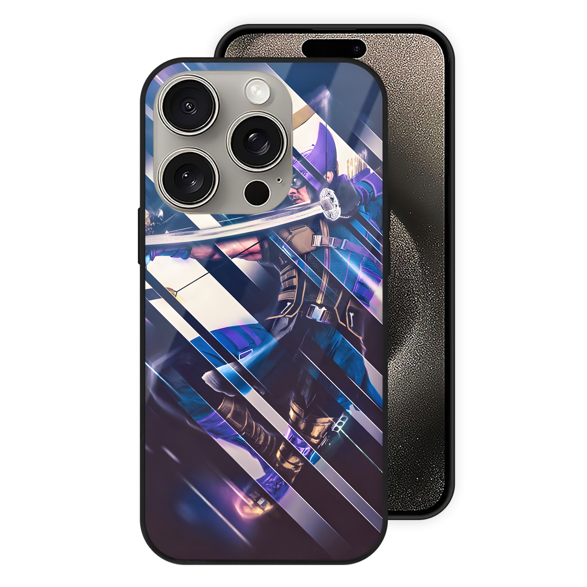 （画像用） アベンジャーズ The Avengers 【iPhone15Pro対応】スマホケース 耐衝撃＆黄変防止 背面ガラス