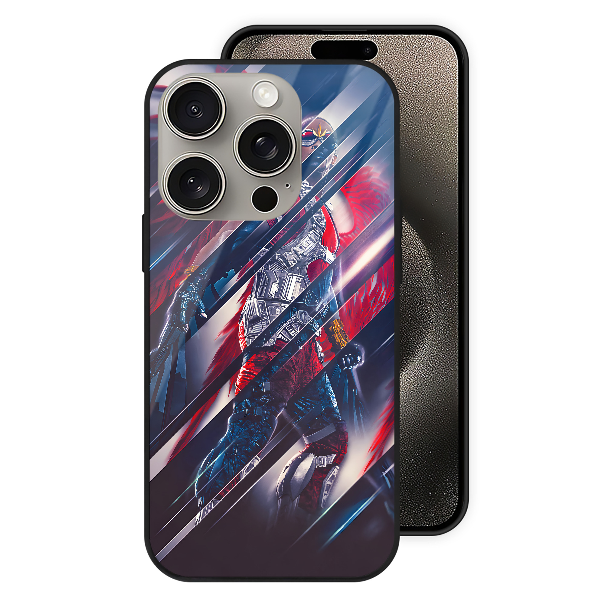 （画像用） アベンジャーズ The Avengers 【iPhone15Pro対応】スマホケース 耐衝撃＆黄変防止 背面ガラス