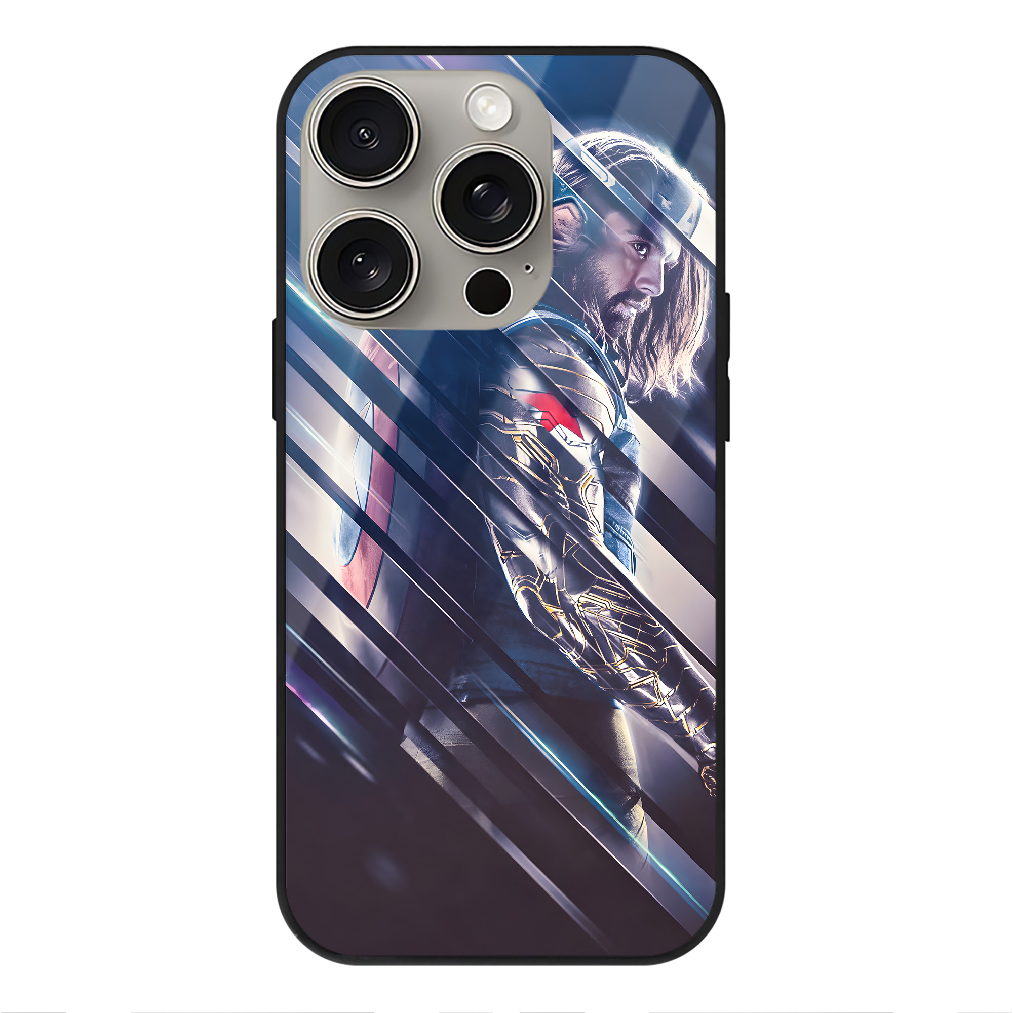 （画像用） アベンジャーズ The Avengers 【iPhone15Pro対応】スマホケース 耐衝撃＆黄変防止 背面ガラス