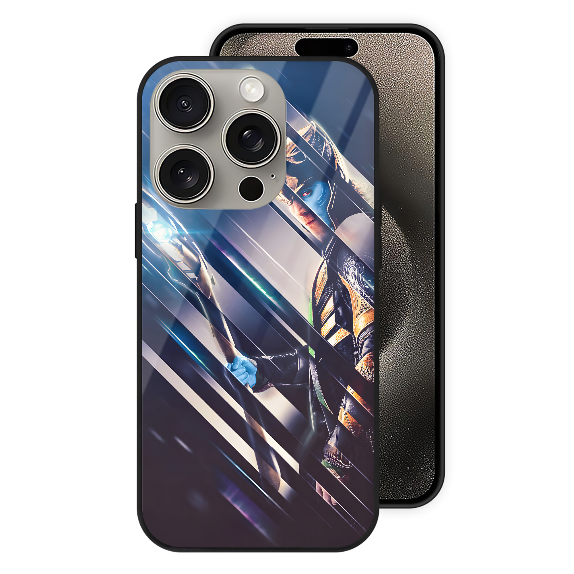 （画像用） アベンジャーズ The Avengers 【iPhone15Pro対応】スマホケース 耐衝撃＆黄変防止 背面ガラス