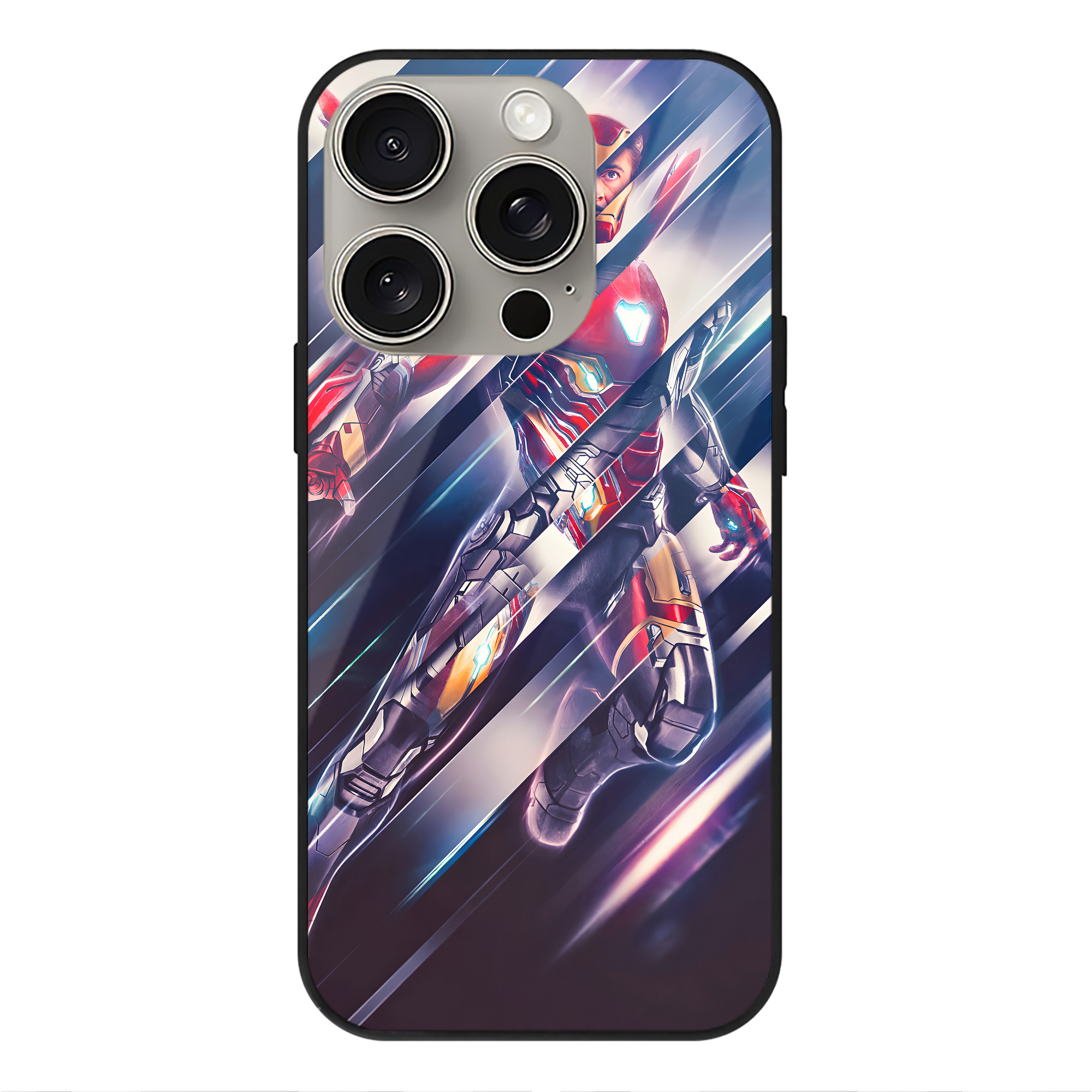 （画像用） アベンジャーズ The Avengers 【iPhone15Pro対応】スマホケース 耐衝撃＆黄変防止 背面ガラス