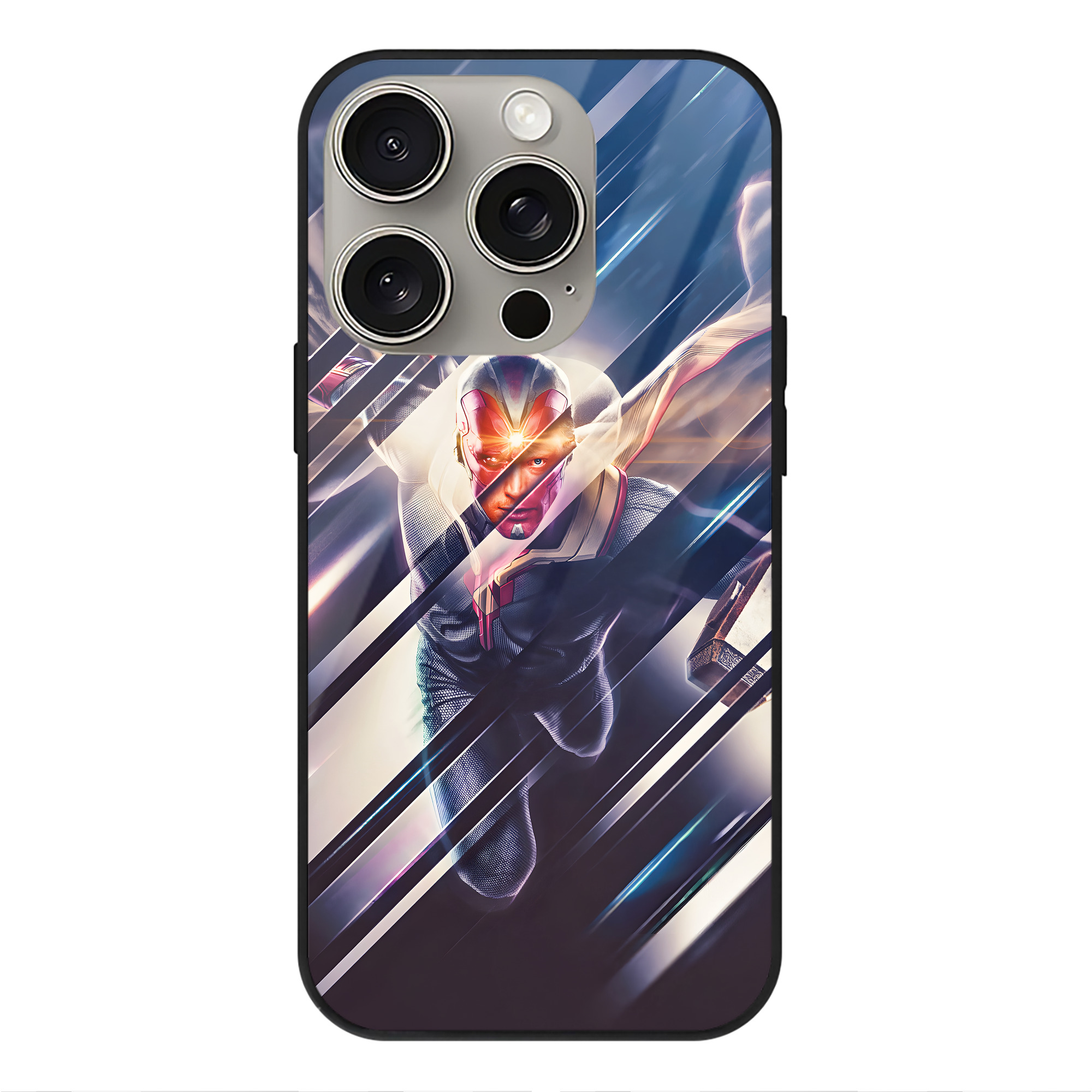 （画像用） アベンジャーズ The Avengers 【iPhone15Pro対応】スマホケース 耐衝撃＆黄変防止 背面ガラス