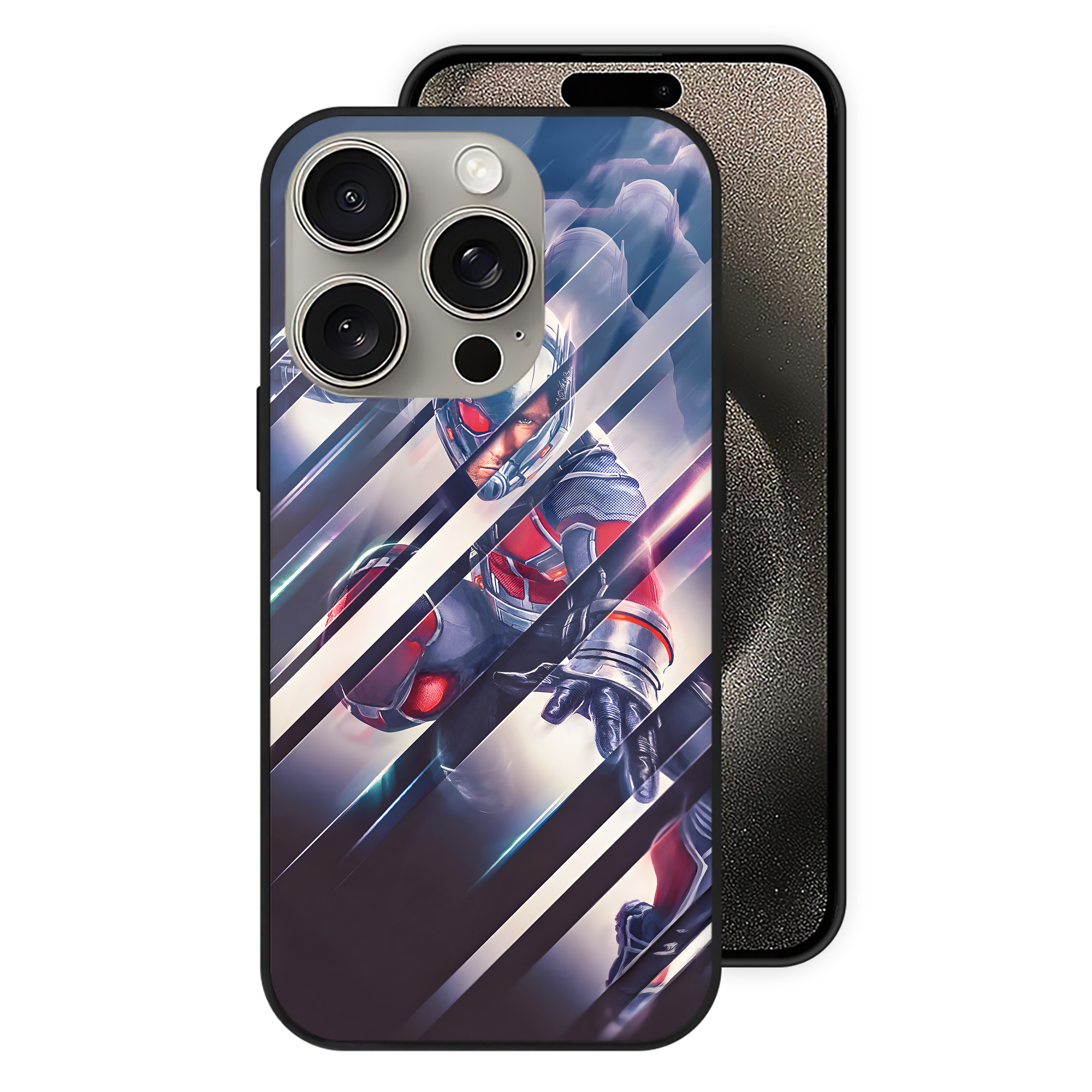 （画像用） アベンジャーズ The Avengers 【iPhone15Pro対応】スマホケース 耐衝撃＆黄変防止 背面ガラス