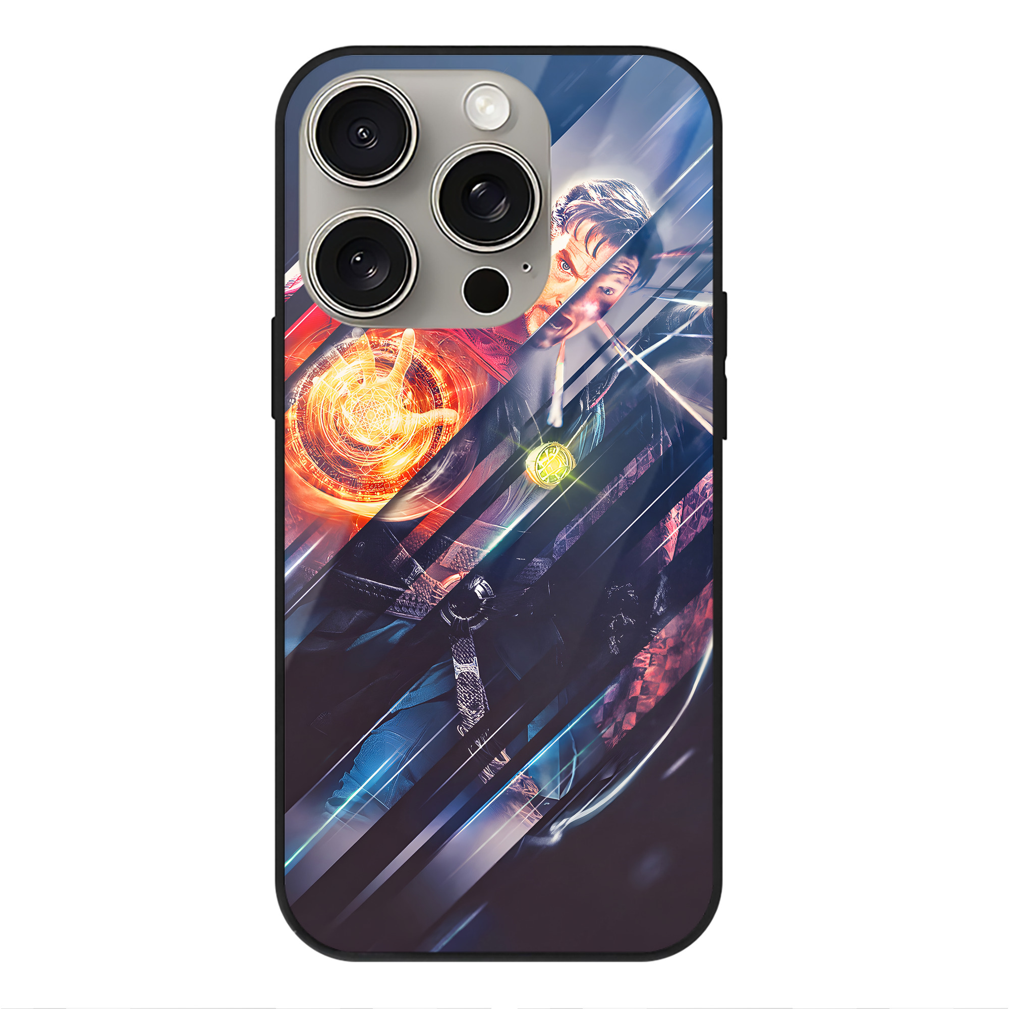 （画像用） アベンジャーズ The Avengers 【iPhone15Pro対応】スマホケース 耐衝撃＆黄変防止 背面ガラス
