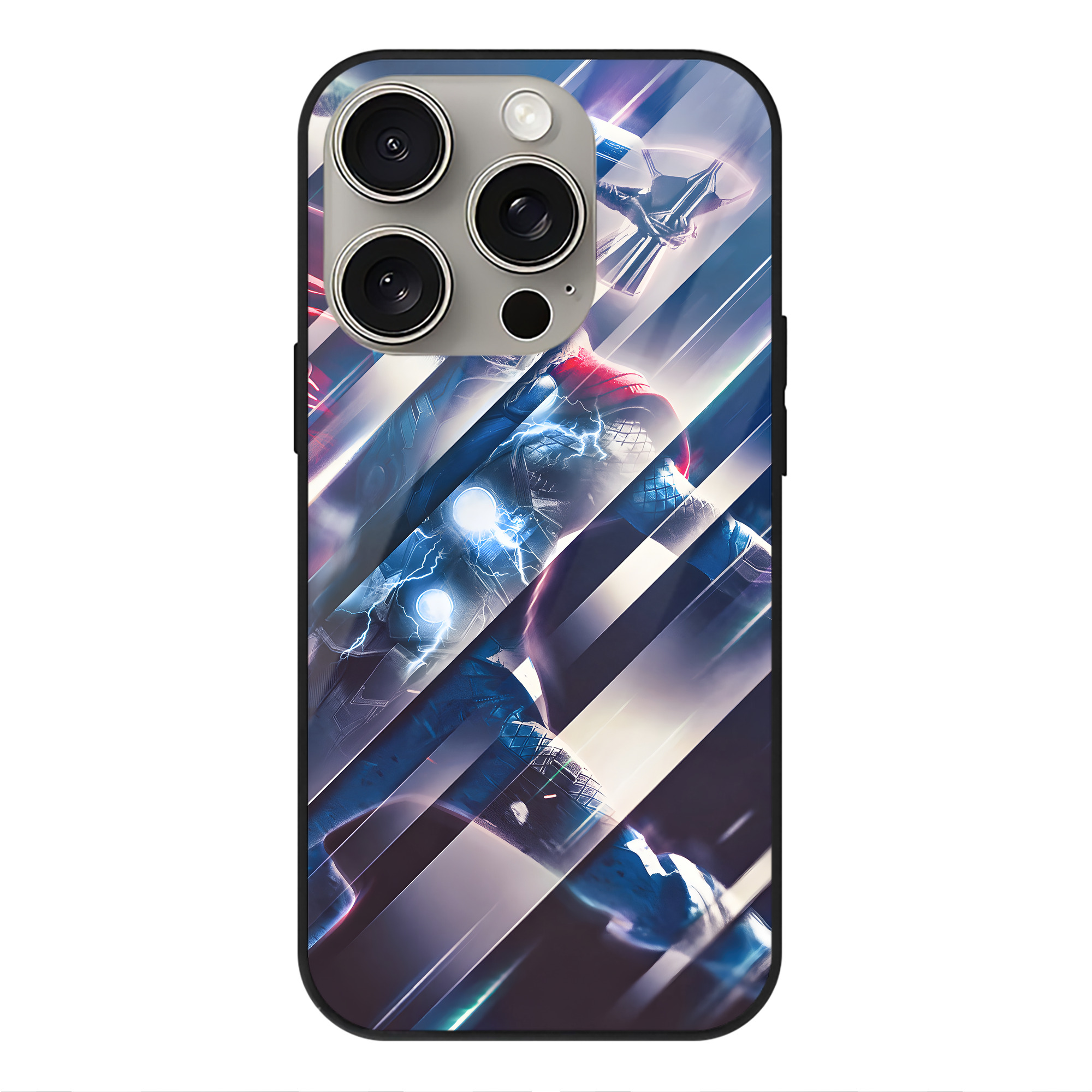 （画像用） アベンジャーズ The Avengers 【iPhone15Pro対応】スマホケース 耐衝撃＆黄変防止 背面ガラス