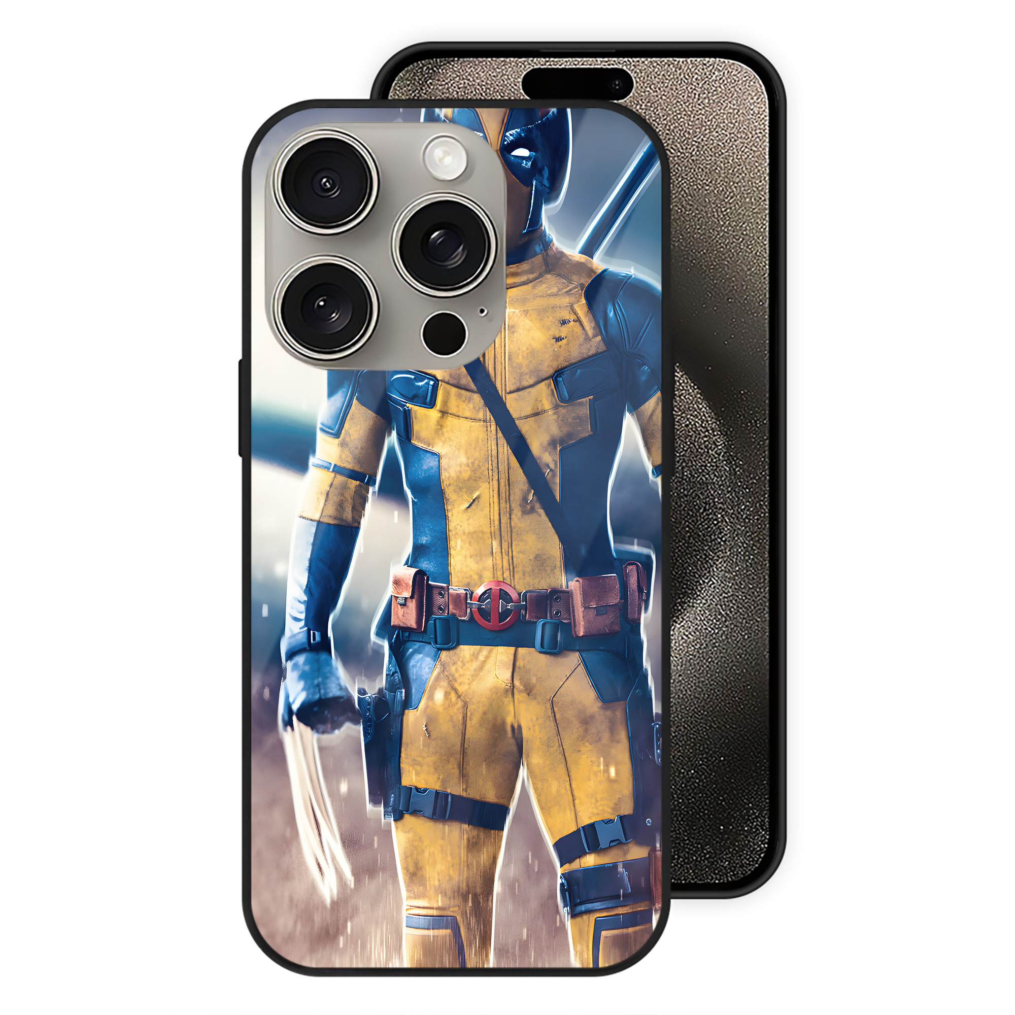 （画像用） アベンジャーズ The Avengers 【iPhone15Pro対応】スマホケース 耐衝撃＆黄変防止 背面ガラス