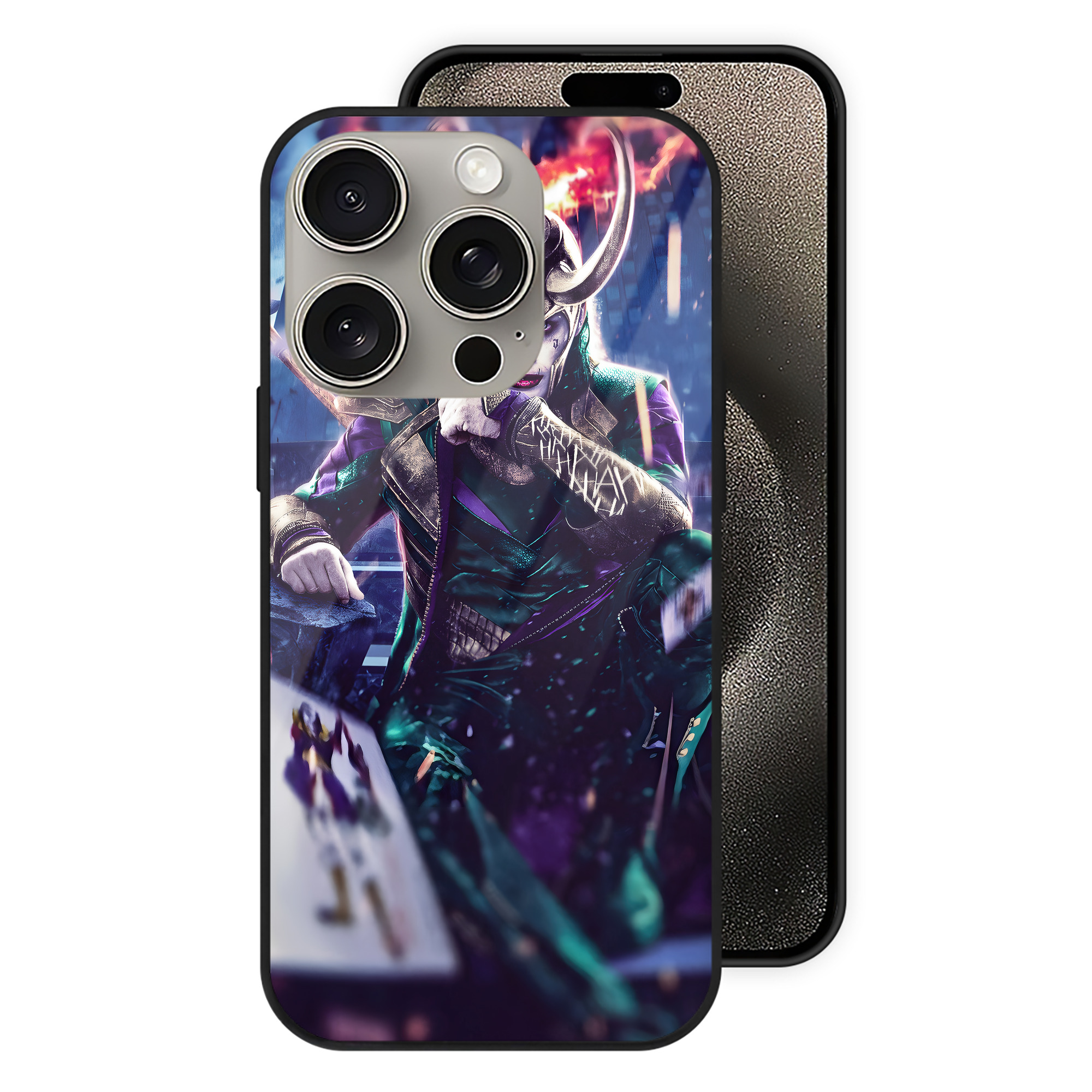 （画像用） アベンジャーズ The Avengers 【iPhone15Pro対応】スマホケース 耐衝撃＆黄変防止 背面ガラス