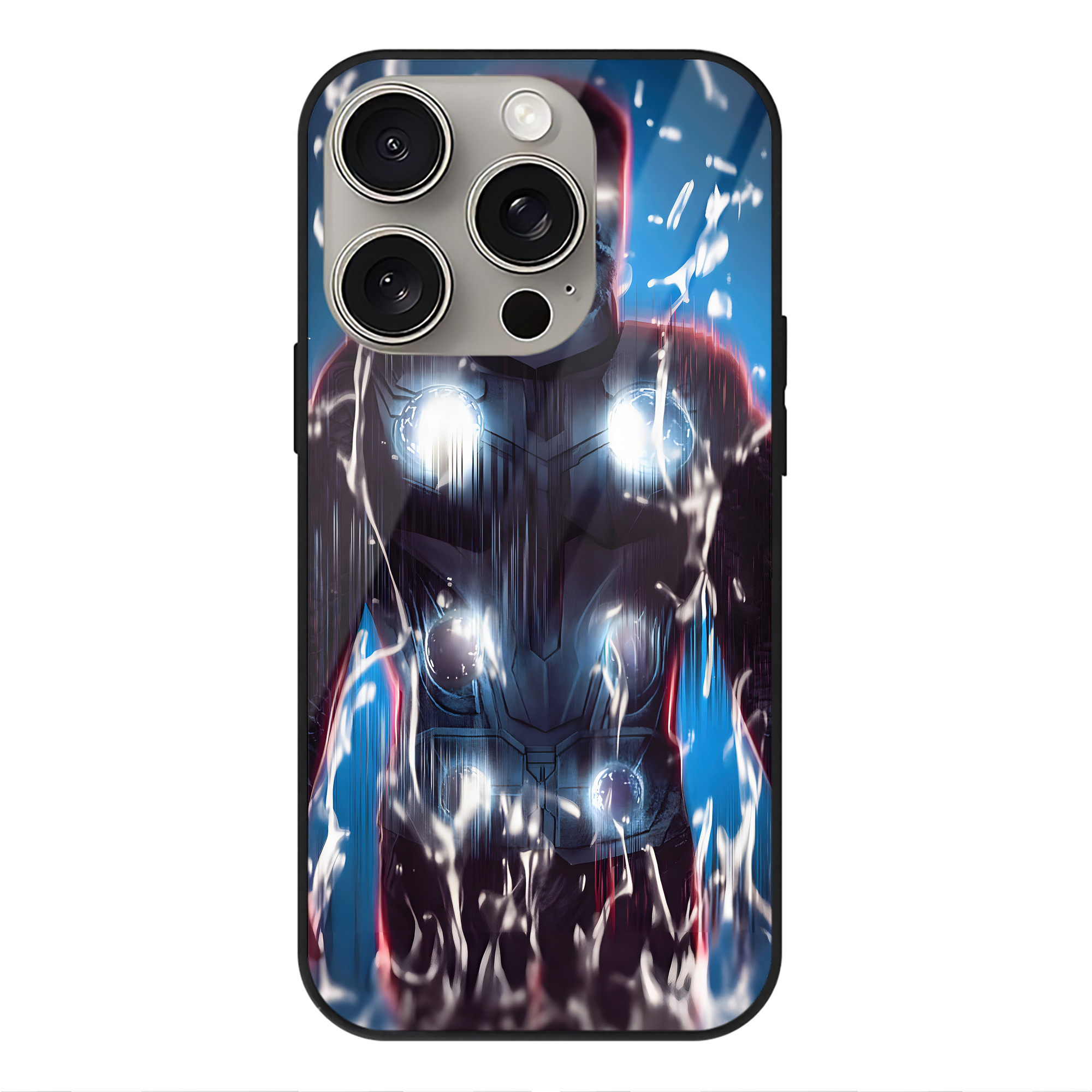 （画像用） アベンジャーズ The Avengers 【iPhone15Pro対応】スマホケース 耐衝撃＆黄変防止 背面ガラス