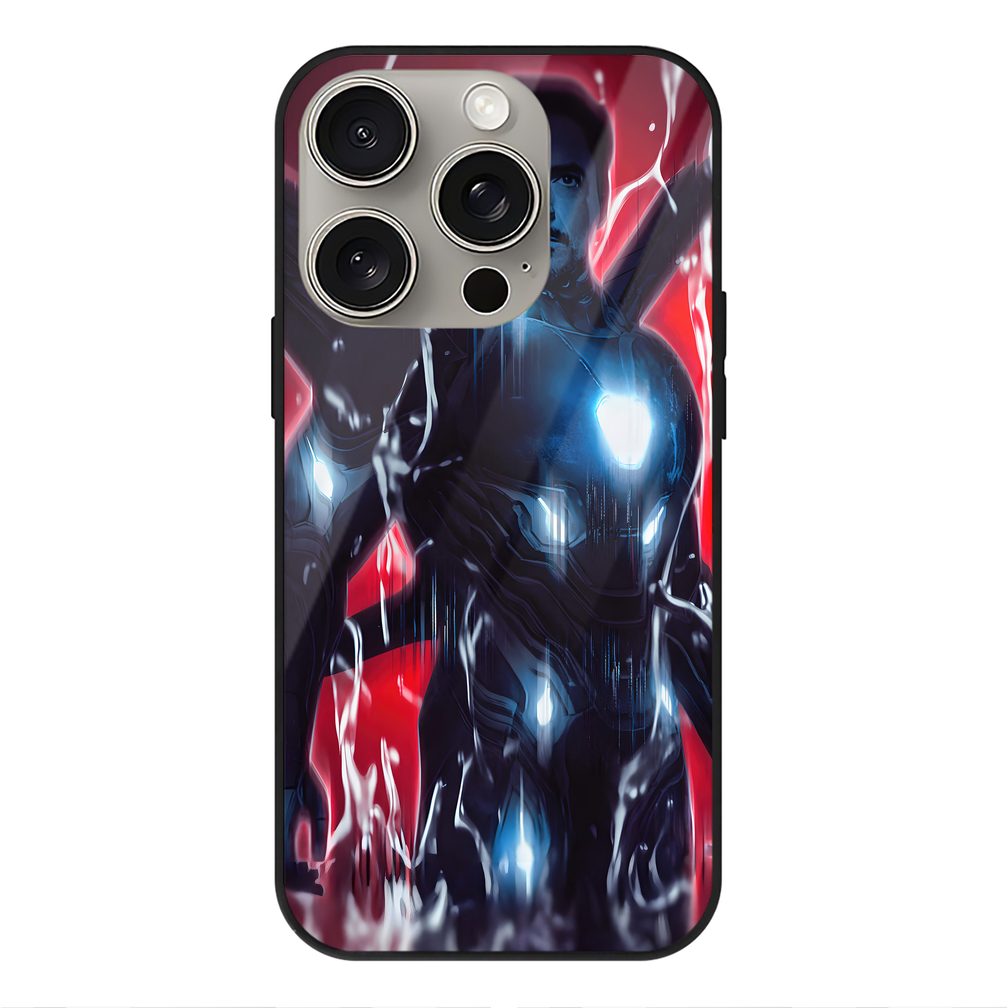 （画像用） アベンジャーズ The Avengers 【iPhone15Pro対応】スマホケース 耐衝撃＆黄変防止 背面ガラス