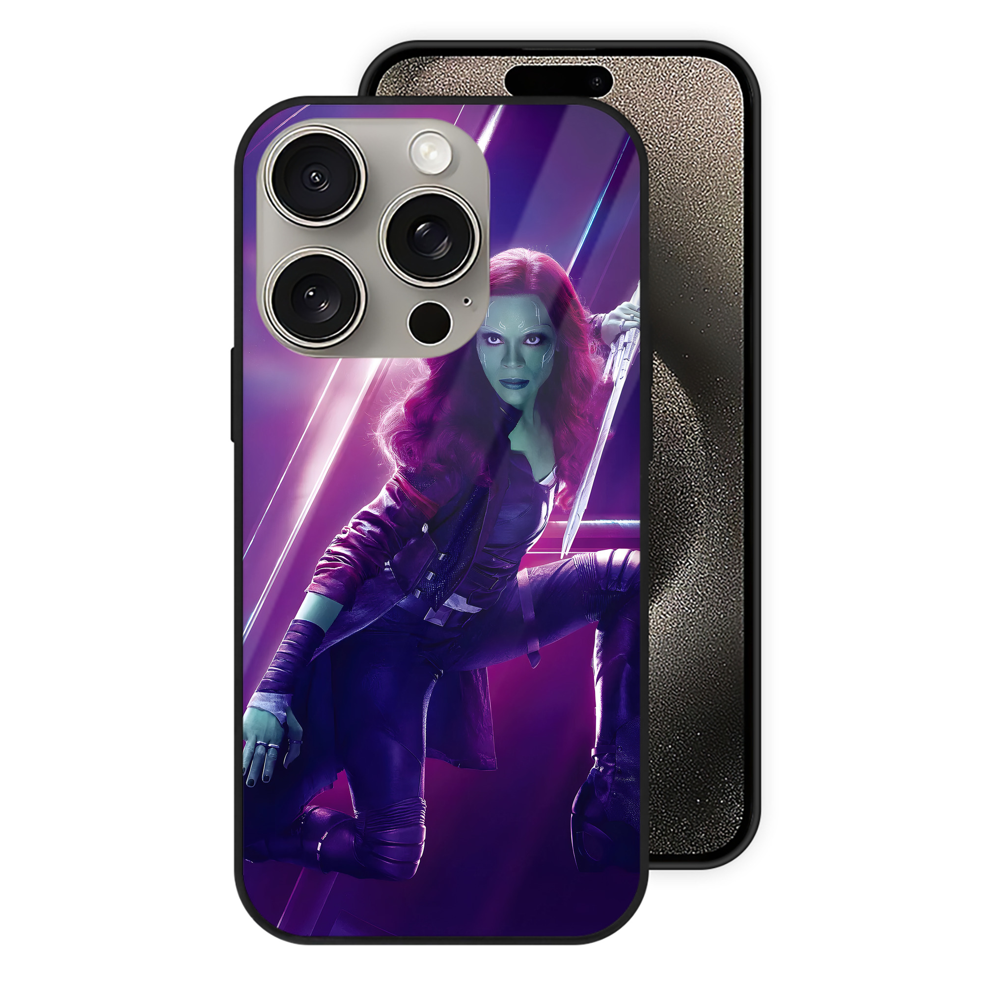 （画像用） アベンジャーズ The Avengers 【iPhone15Pro対応】スマホケース 耐衝撃＆黄変防止 背面ガラス