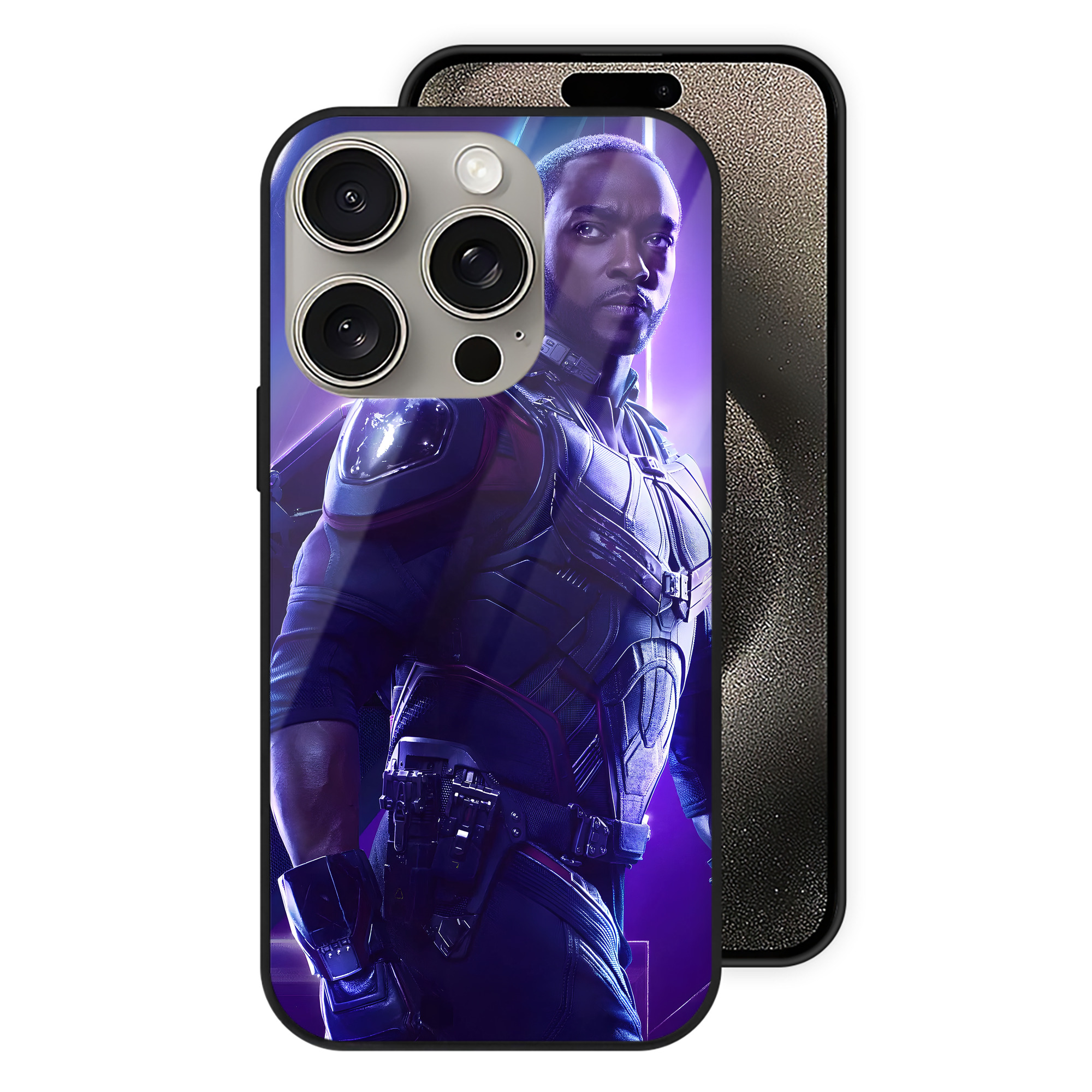 （画像用） アベンジャーズ The Avengers 【iPhone15Pro対応】スマホケース 耐衝撃＆黄変防止 背面ガラス