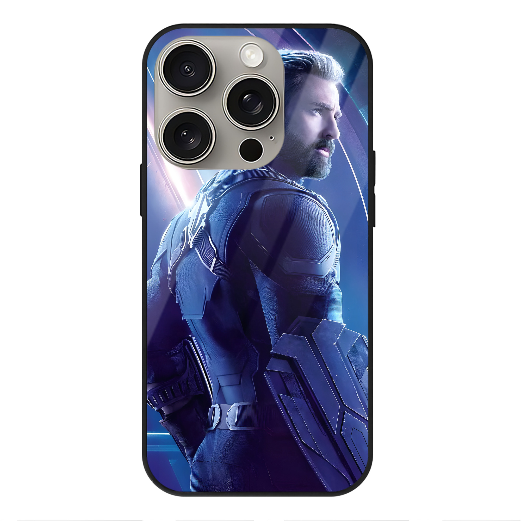 （画像用） アベンジャーズ The Avengers 【iPhone15Pro対応】スマホケース 耐衝撃＆黄変防止 背面ガラス