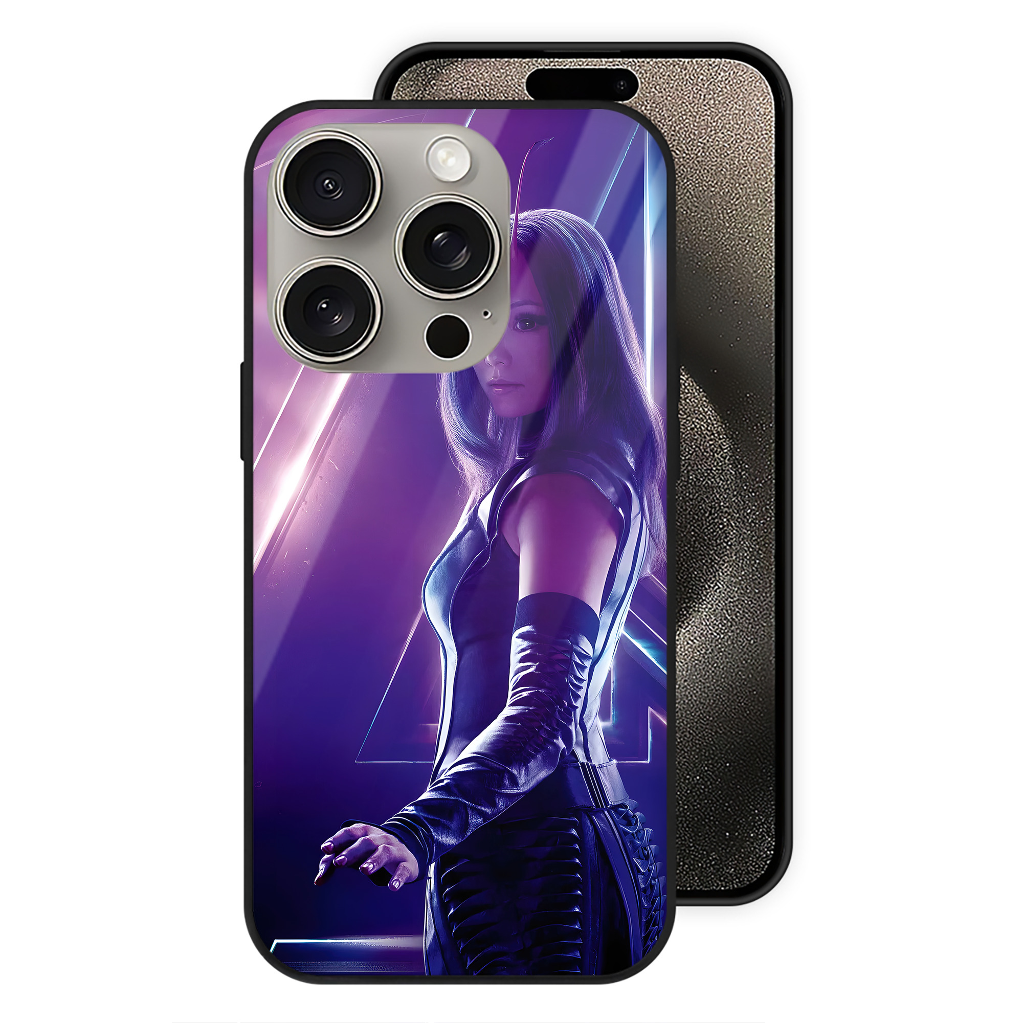 （画像用） アベンジャーズ The Avengers 【iPhone15Pro対応】スマホケース 耐衝撃＆黄変防止 背面ガラス