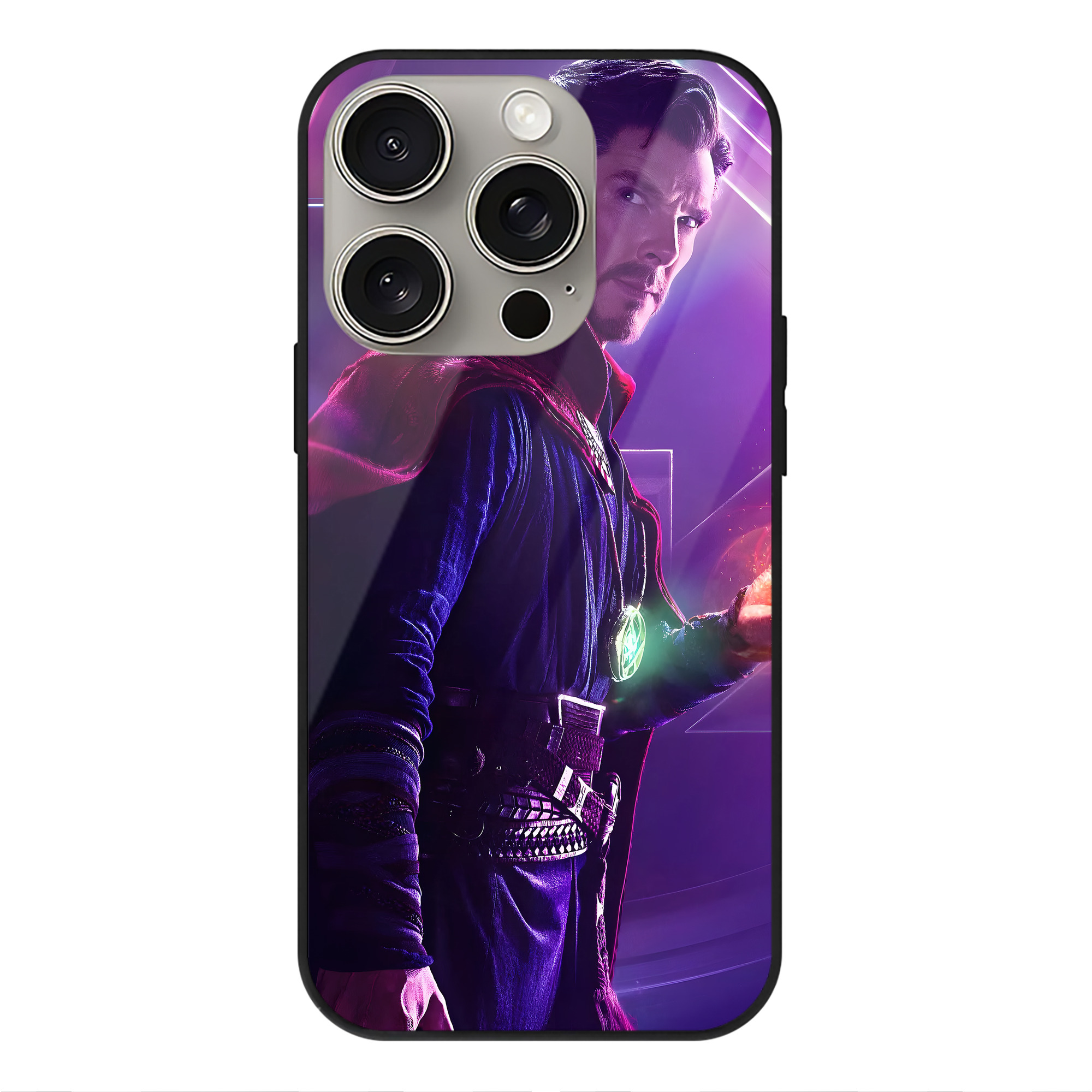 （画像用） アベンジャーズ The Avengers 【iPhone15Pro対応】スマホケース 耐衝撃＆黄変防止 背面ガラス