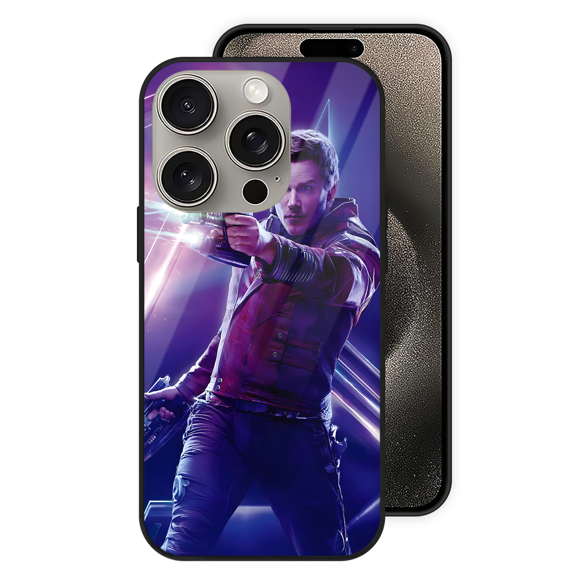（画像用） アベンジャーズ The Avengers 【iPhone15Pro対応】スマホケース 耐衝撃＆黄変防止 背面ガラス