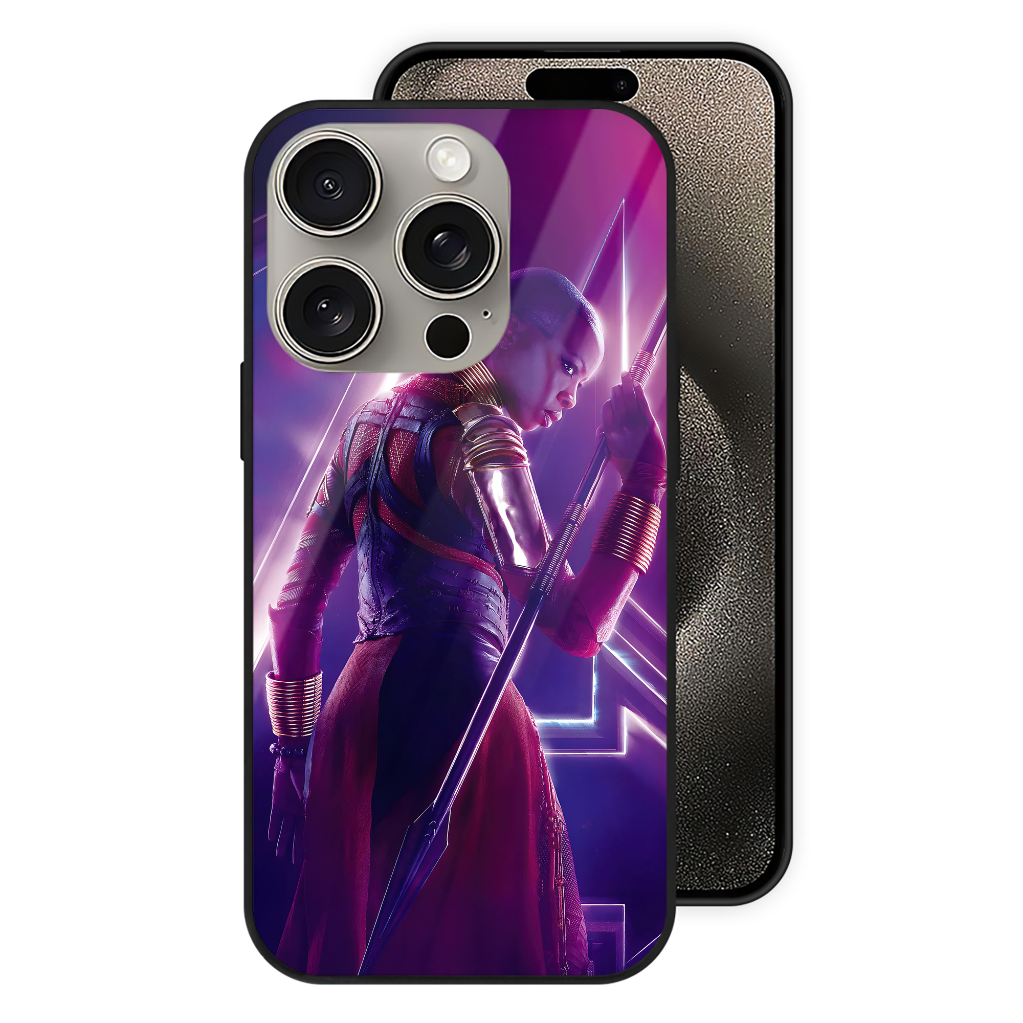 （画像用） アベンジャーズ The Avengers 【iPhone15Pro対応】スマホケース 耐衝撃＆黄変防止 背面ガラス
