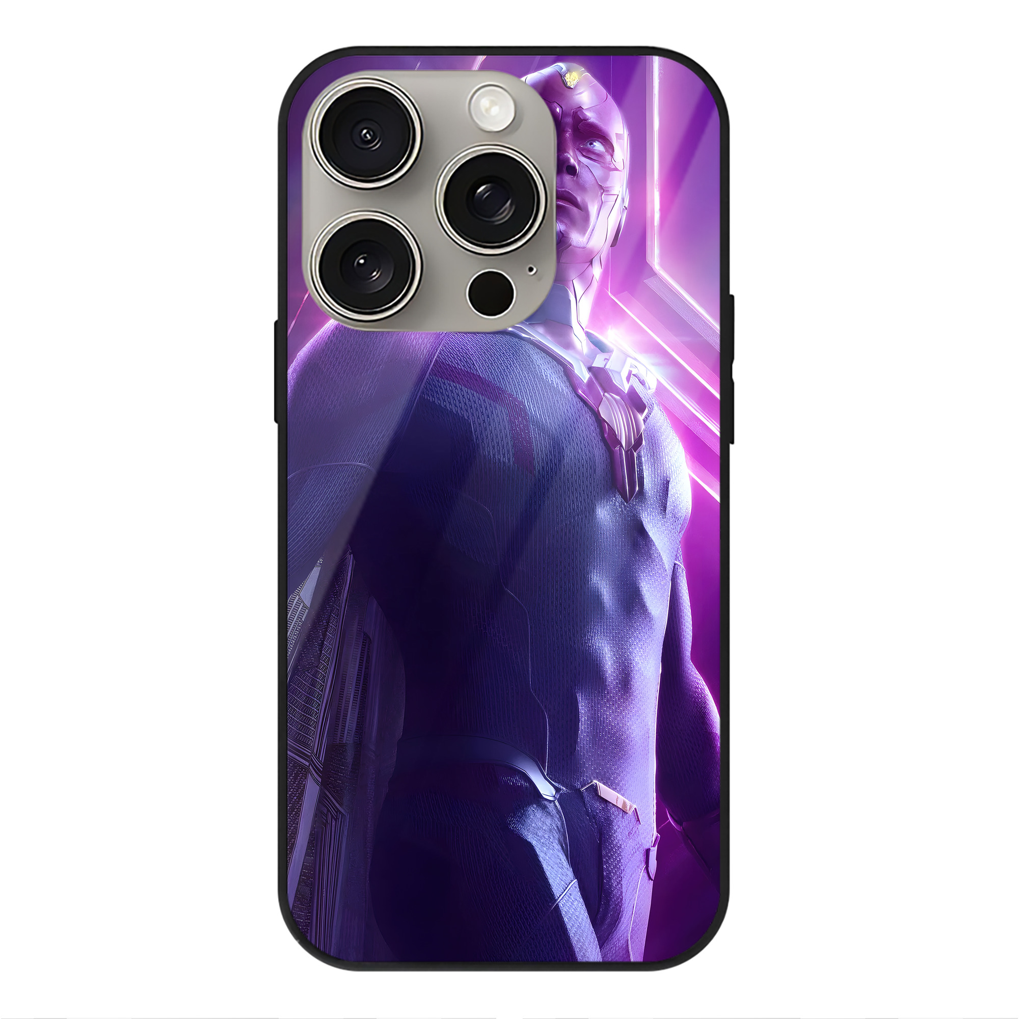（画像用） アベンジャーズ The Avengers 【iPhone15Pro対応】スマホケース 耐衝撃＆黄変防止 背面ガラス