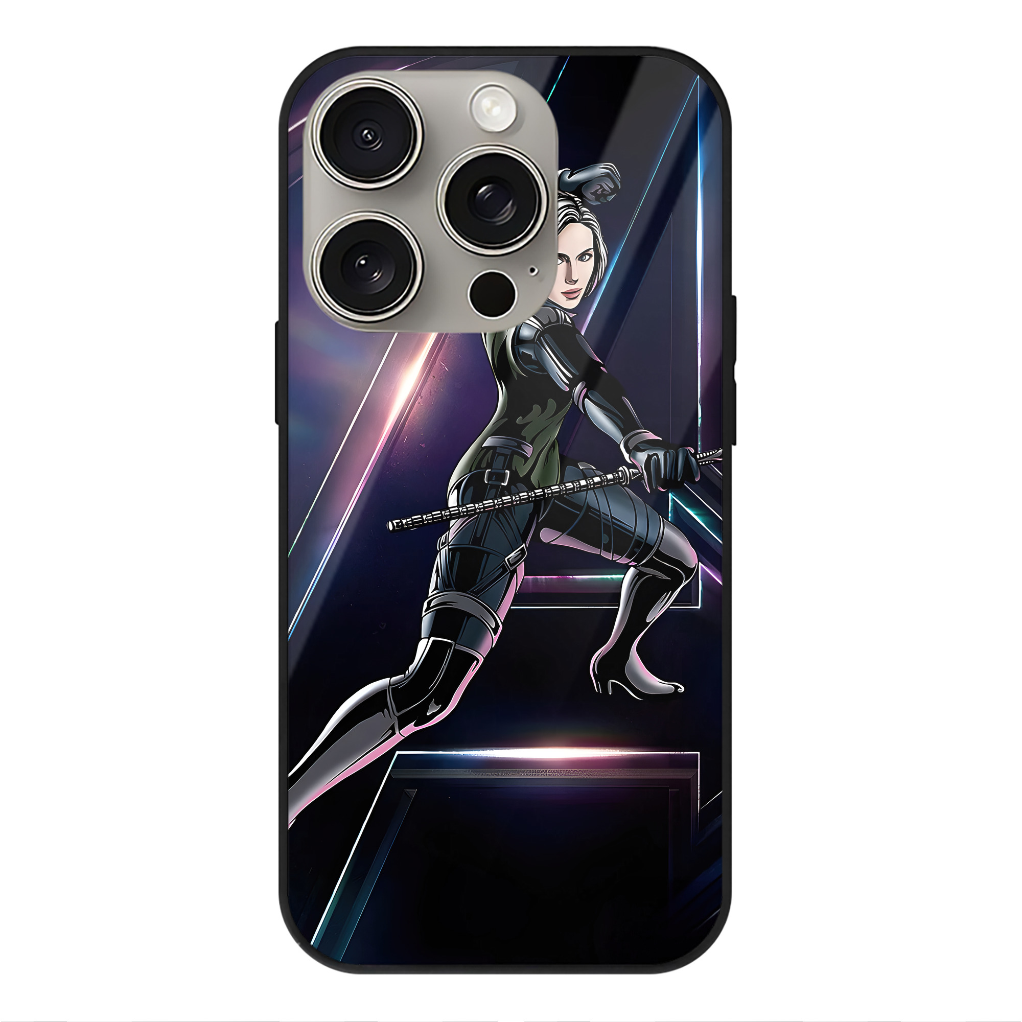 （画像用） アベンジャーズ The Avengers 【iPhone15Pro対応】スマホケース 耐衝撃＆黄変防止 背面ガラス