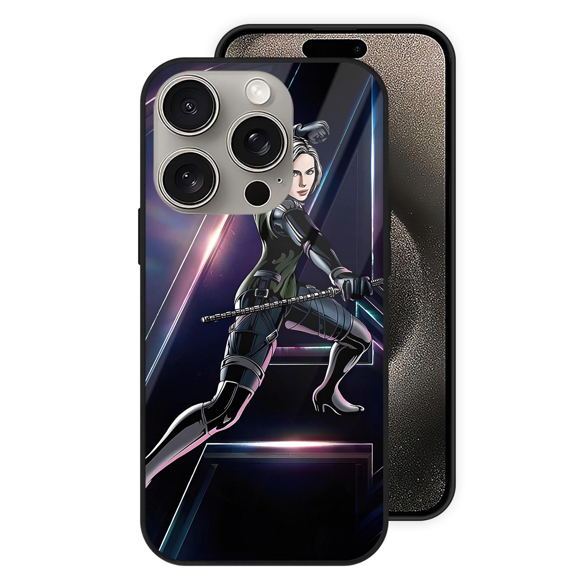 （画像用） アベンジャーズ The Avengers 【iPhone15Pro対応】スマホケース 耐衝撃＆黄変防止 背面ガラス
