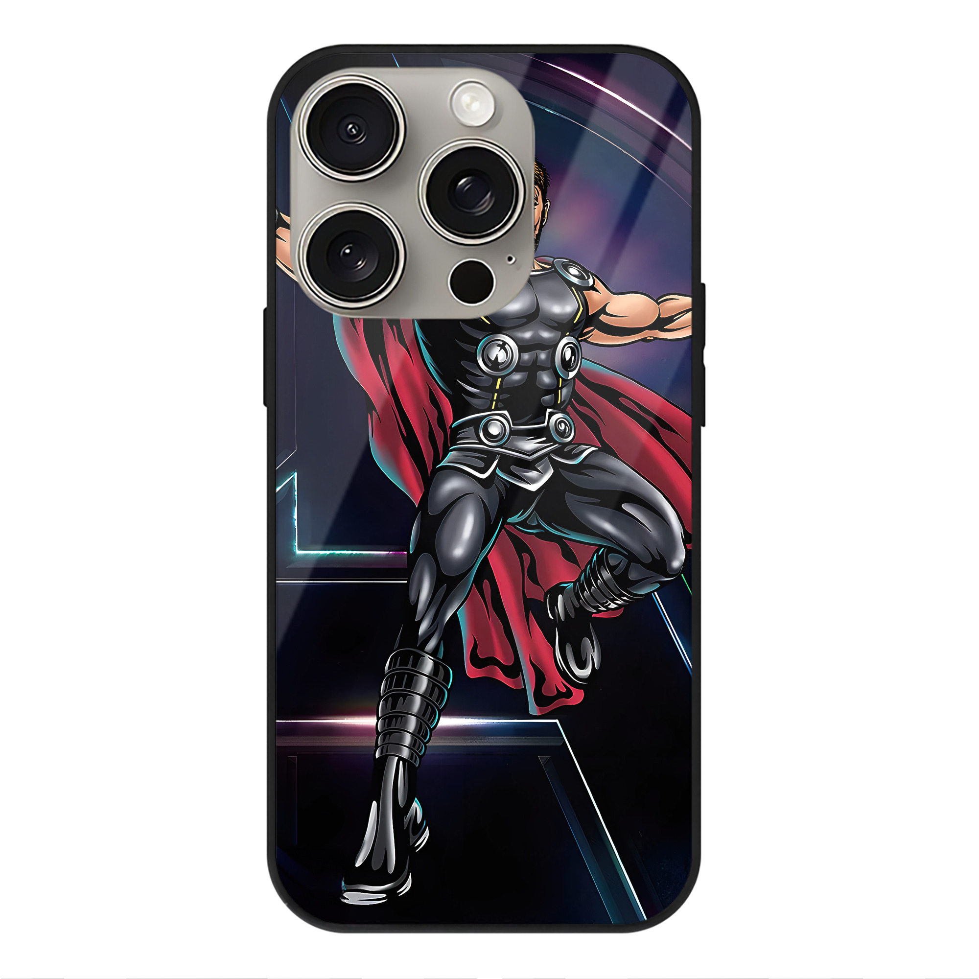 （画像用） アベンジャーズ The Avengers 【iPhone15Pro対応】スマホケース 耐衝撃＆黄変防止 背面ガラス